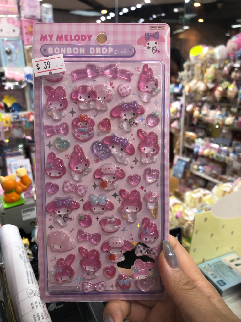 日本直送sanrio Snoopy迪士尼多款bonbon drop seal  貼紙