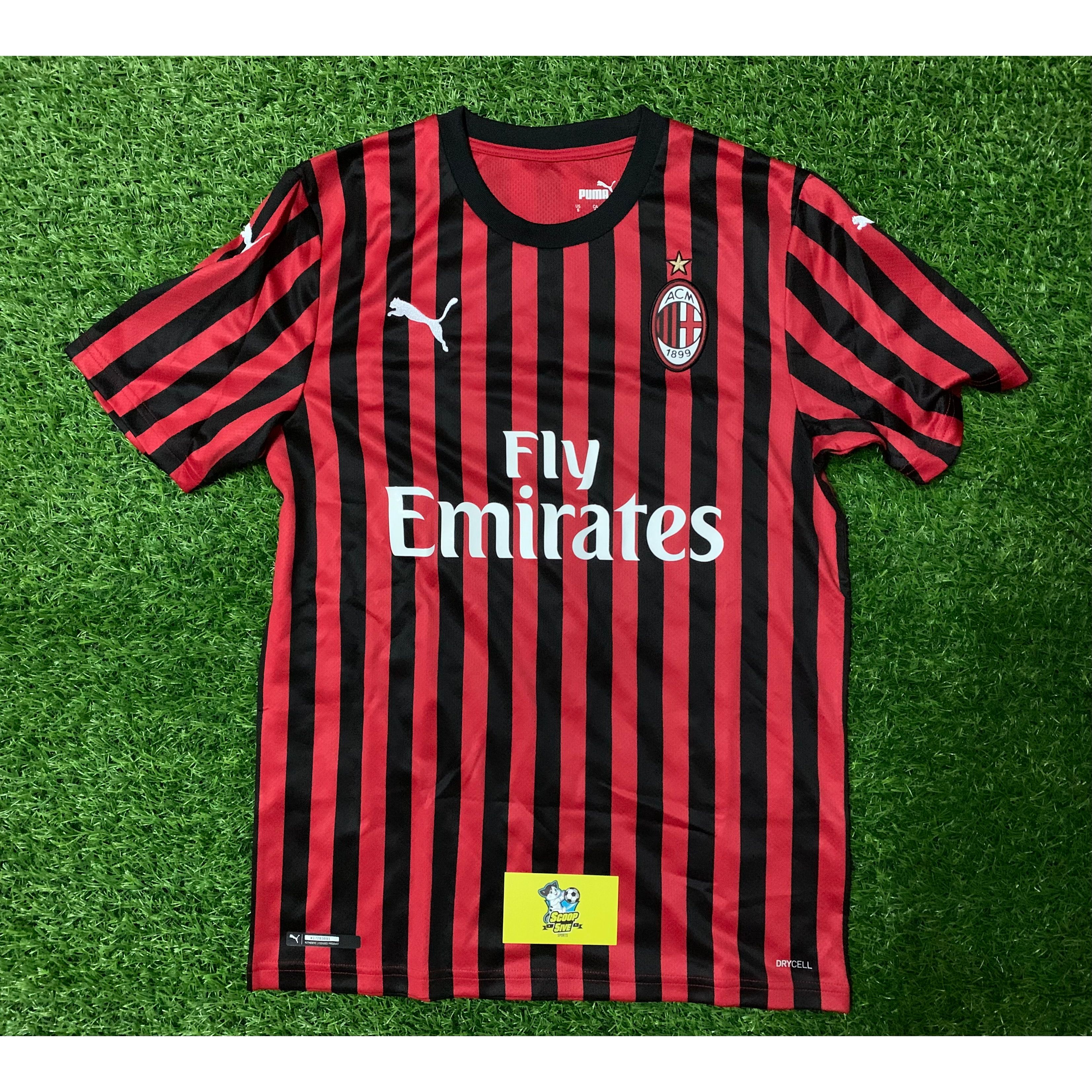 C2 2019-20 AC米蘭 主場 球迷版 短袖