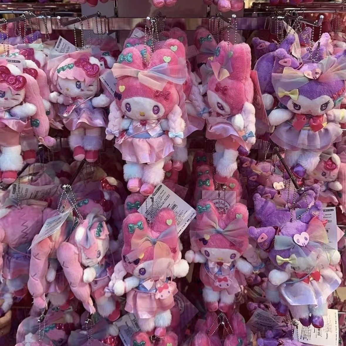 1月連線商品｜原宿限定白貓系/原宿系列公仔吊飾💒