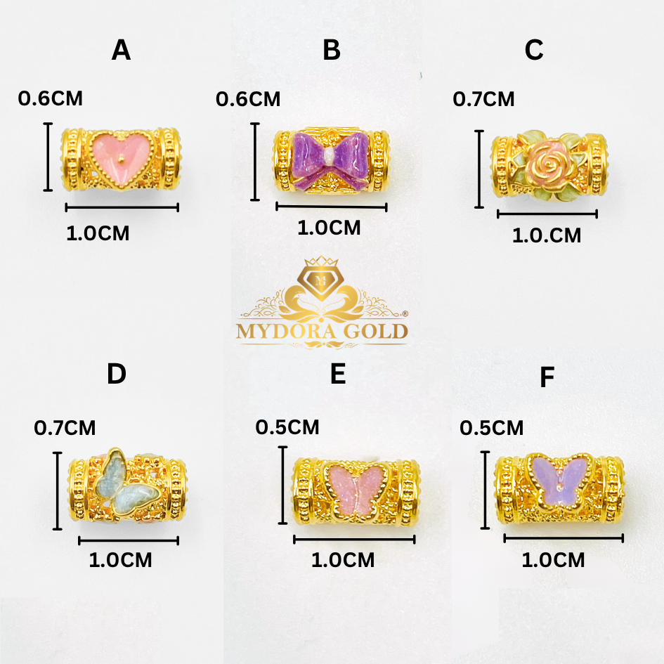 MYDORA Enamel Tube Mini Bamboo Kerawang 3D (5G) l EMAS 916/22K