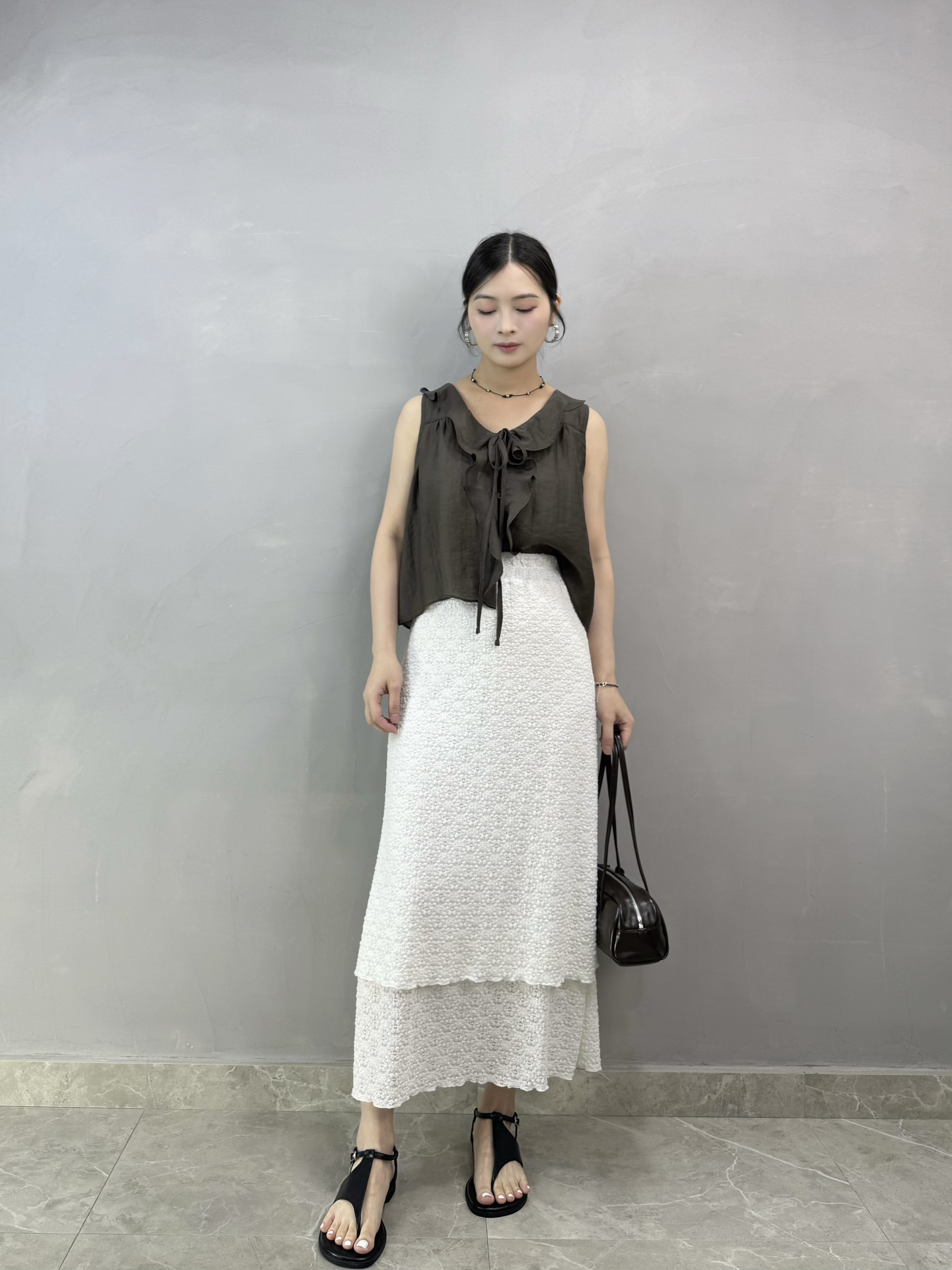 V71 Ruffle 滑料背心