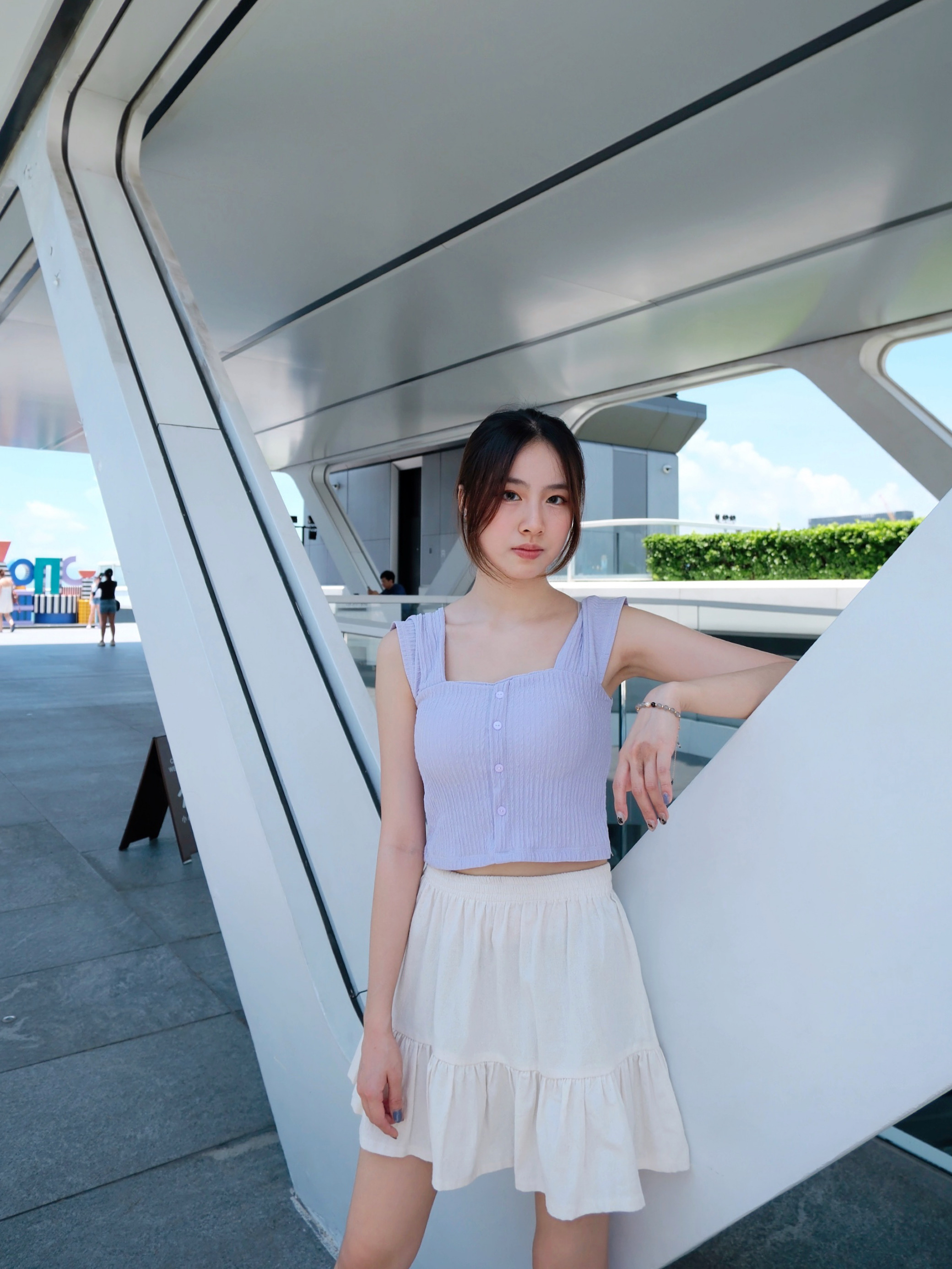 ♡︎TH - 涼感排扣小飛䄂上衣