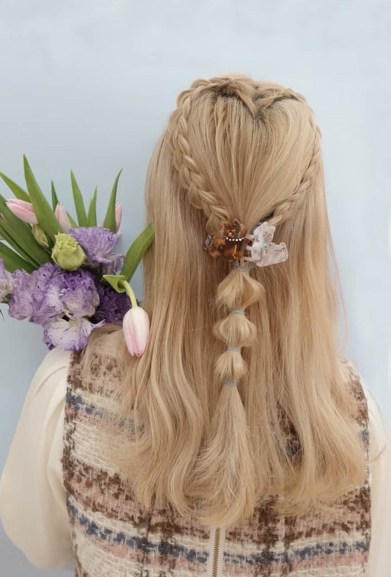 Fall in love 小熊抓夾Set