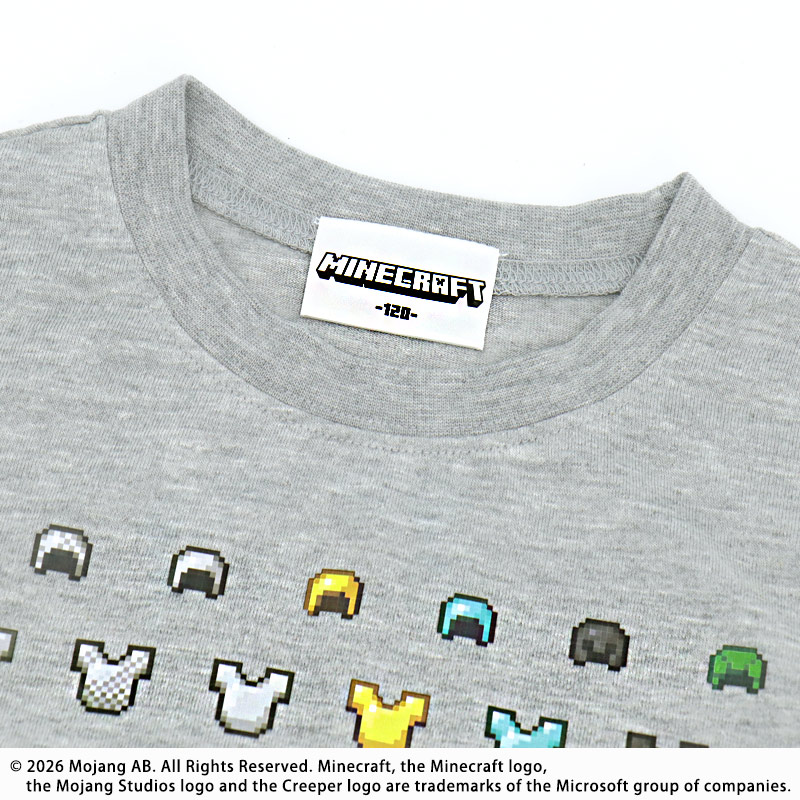 🆕【⭐訂購⭐】🌀 #Minecraft 防具武器圖案長袖 tee［2款選］🌀 [PLBA-0124] [260308]