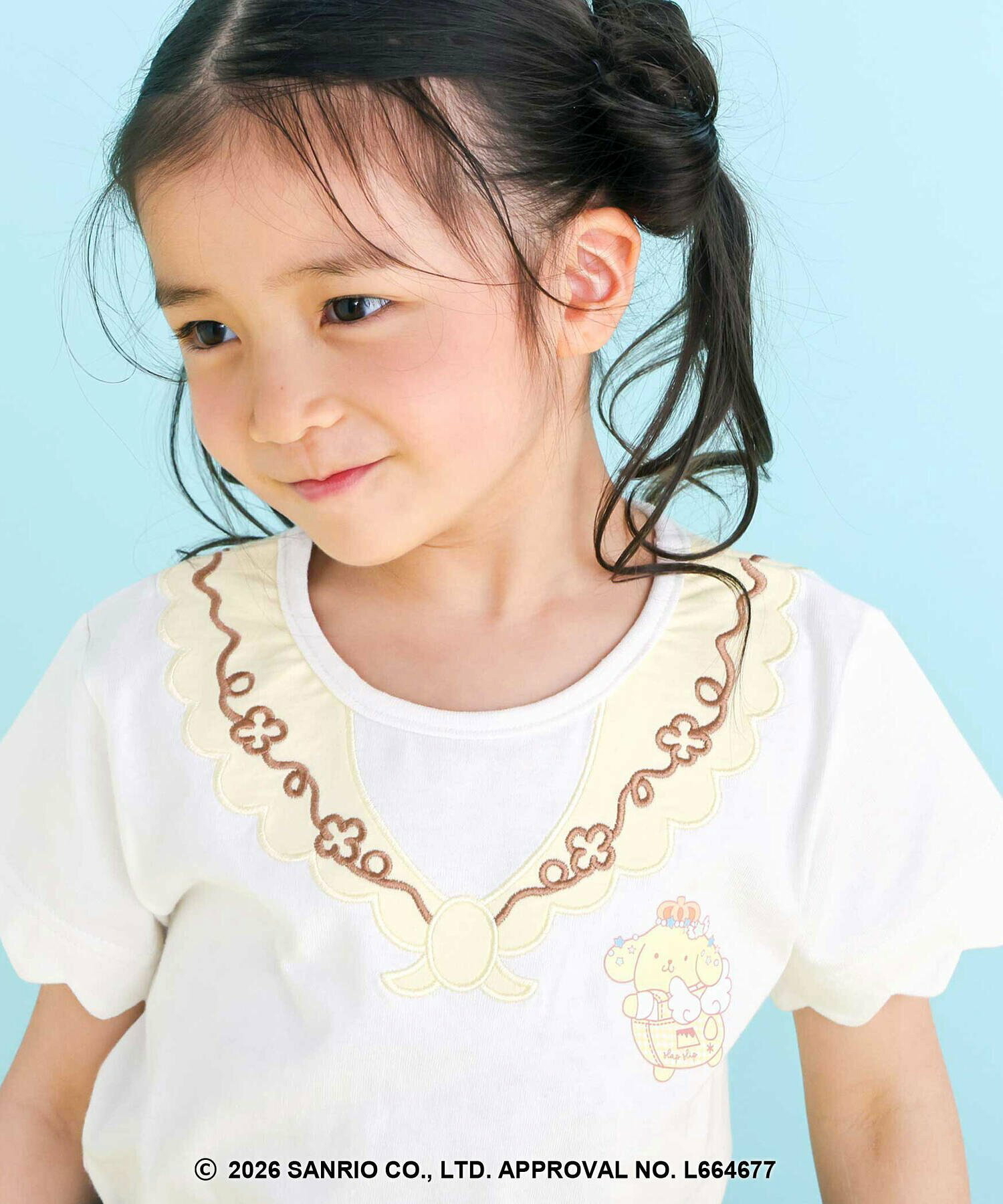 🇯🇵預訂 日本直送🇯🇵Slap Slip x Sanrio系列兩色人物印花立體耳朵刺繡水手領扇形袖上衣