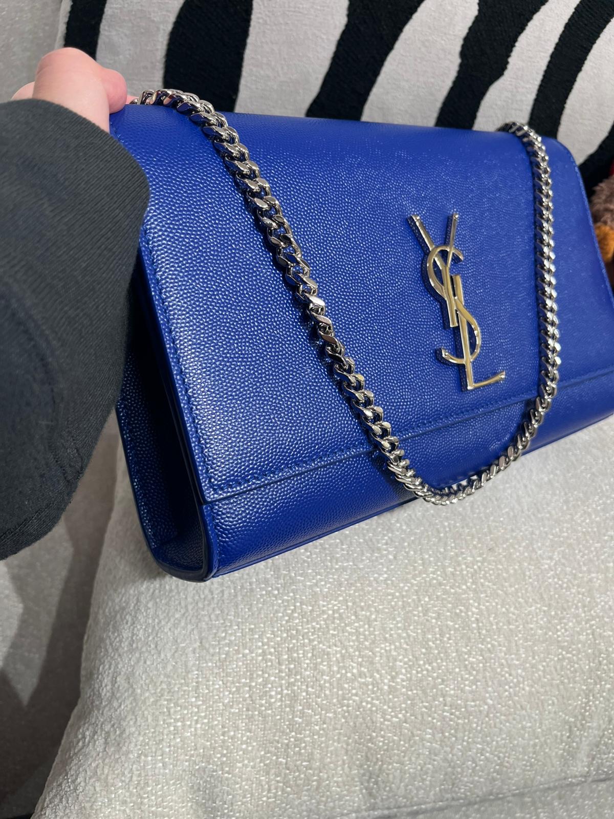 YSL Kate Medium In Grain De POUDRE Embossed Leather 100%Authentic,98%new✅Dust bag