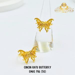 MYDORA Cincin Ratu Butterfly (5G) l EMAS 916/22K