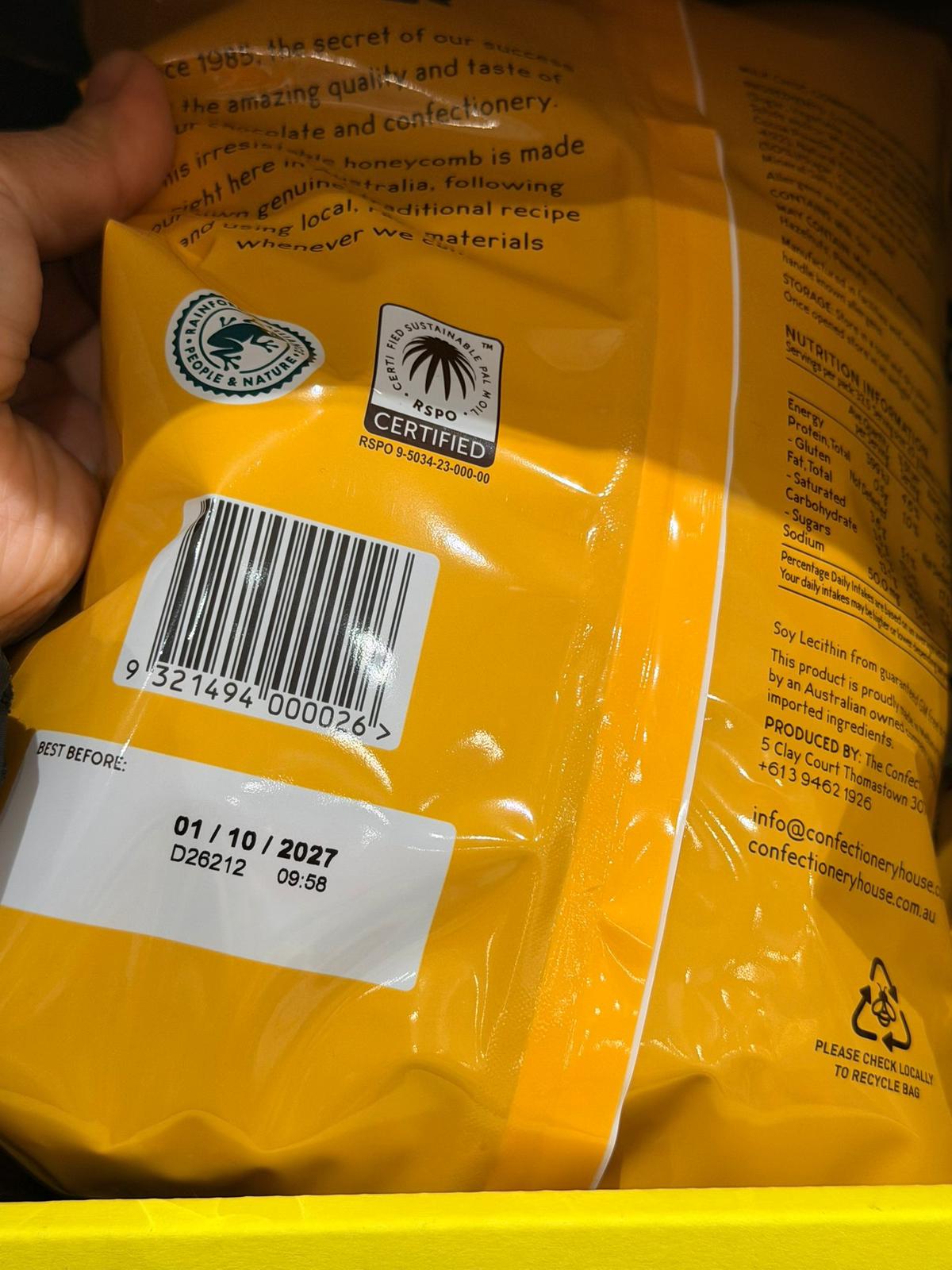 澳洲 Costco直送 │ 糖果屋 牛奶巧克力蜂巢糖 650g