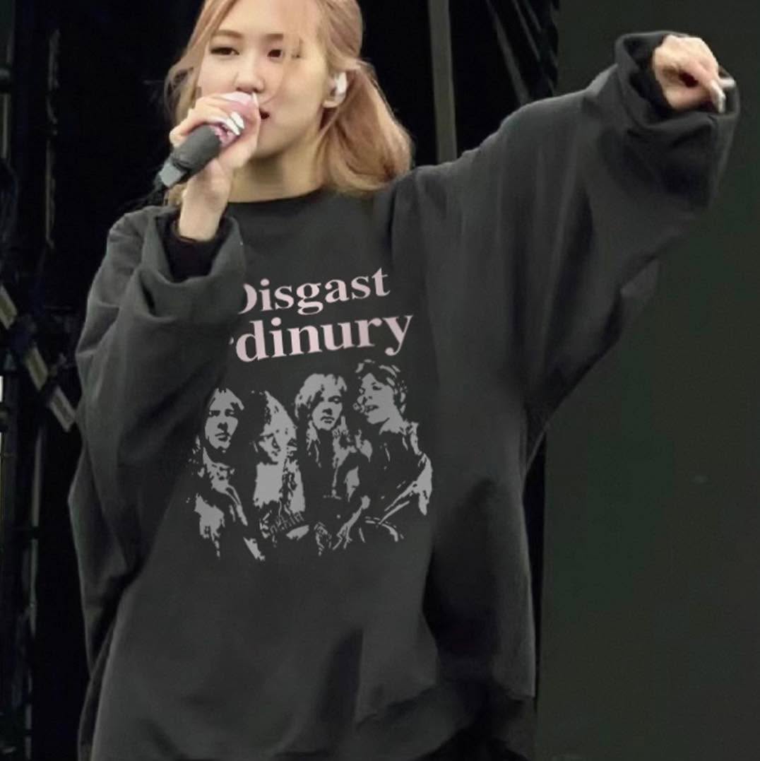 Blackpink Rose 'Disgust Ordinary' 圖案衛衣