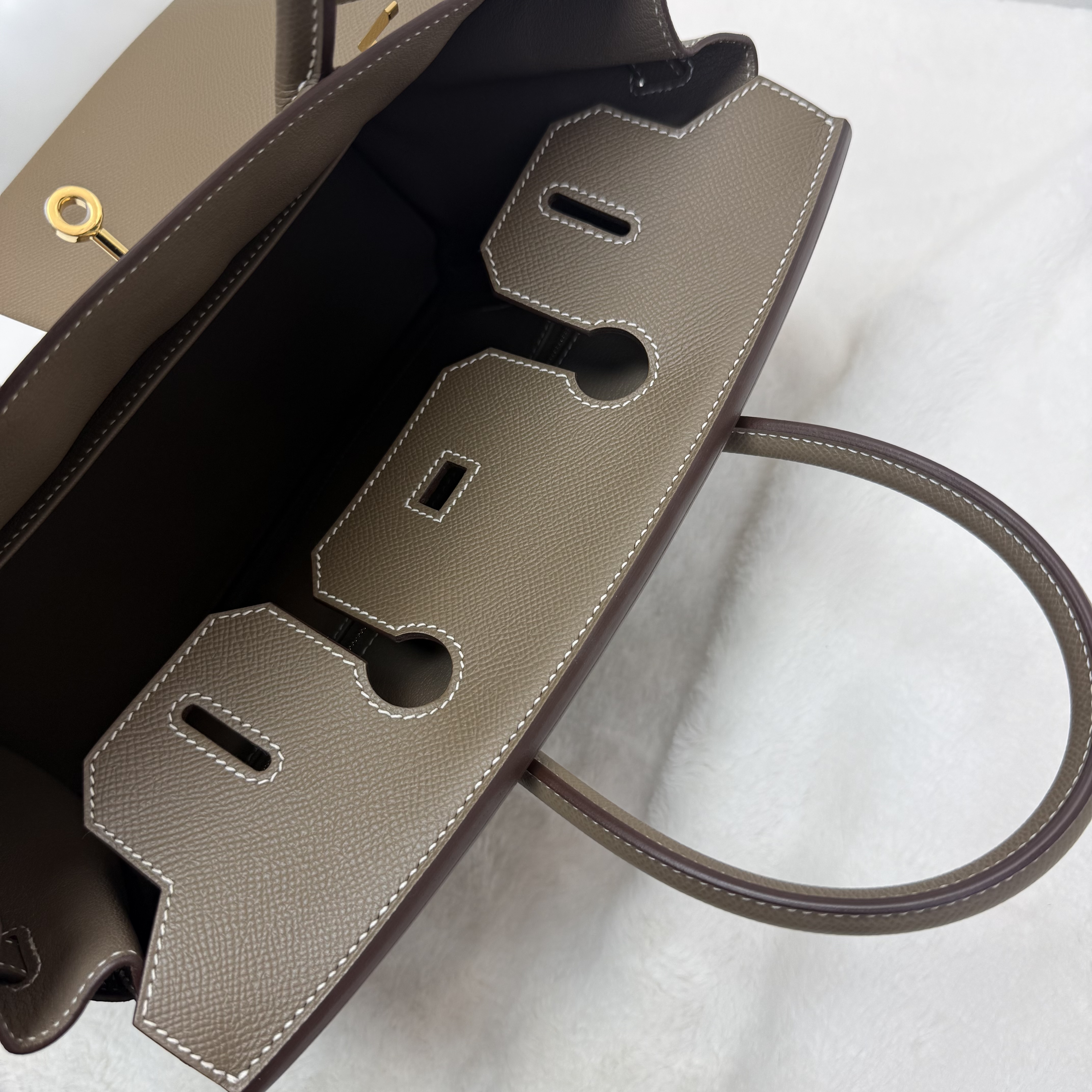 Full set Hermes Birkin 30 大象灰 金扣 Y刻 閒置新
