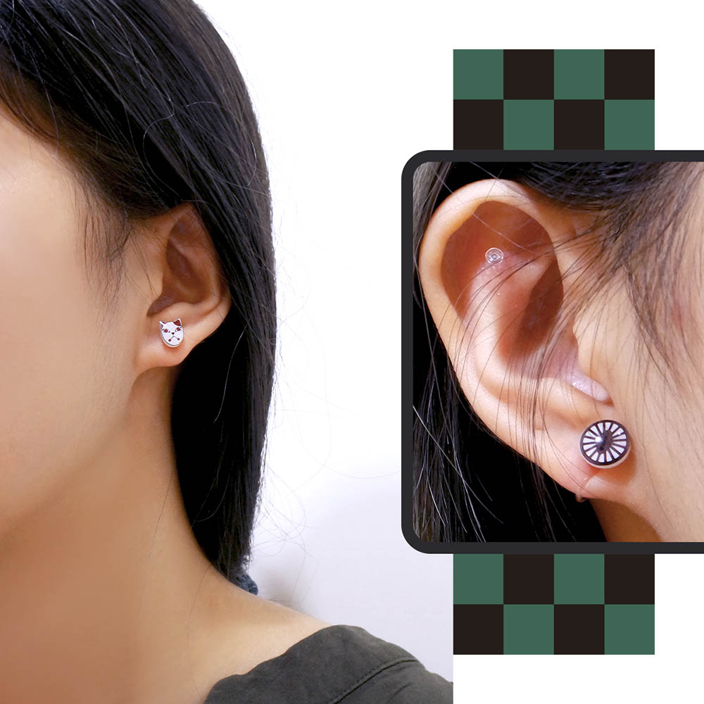 📦訂購 台灣限定 STORY 故事銀飾 鬼滅之刃造型 炭治郎款 耳環