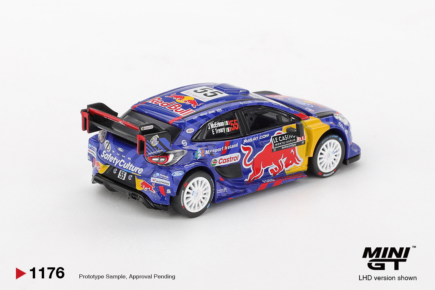 MINI GT 1176 Ford Puma Rally1 RED BULL #55 M-Sport Ford WRT 2025 Rally Monte-Carlo | MINIGT 1176 盒裝【現貨】