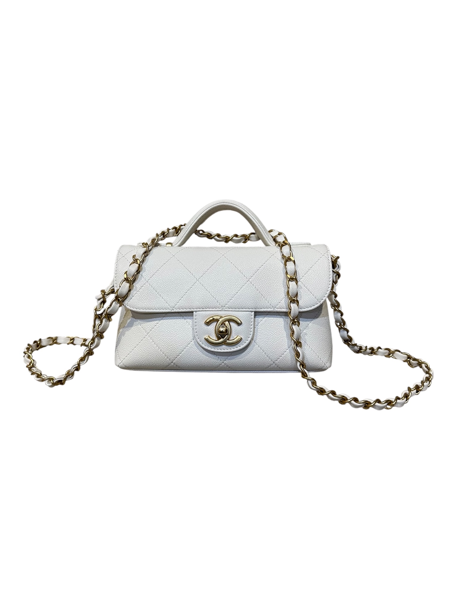 Pre-Owned CHANEL Top Handle Bag 