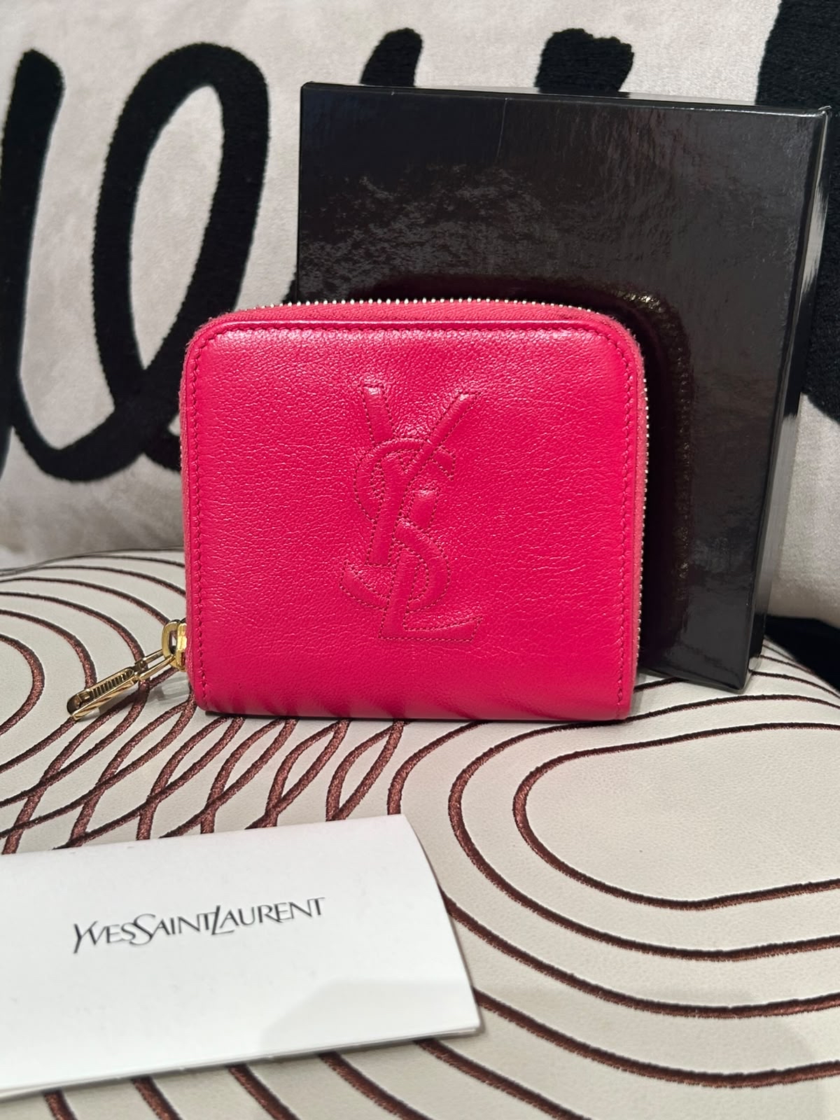 Saint laurent WALLET ✅BOX ✅BOOKLET 100%Authentic,95%new 