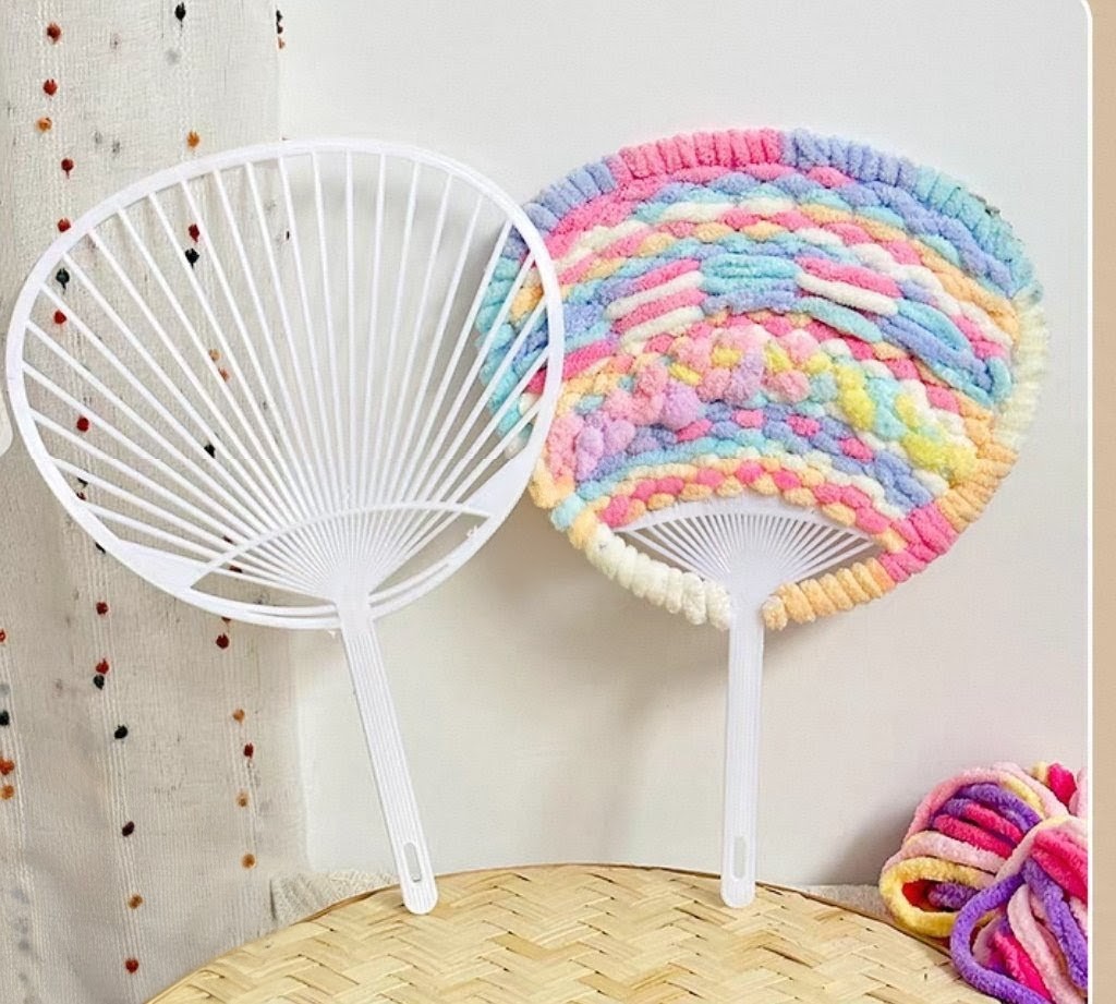 DIY手工材料-扇子塑料骨架團扇 (G744) 🚛 送貨方式請選(3)