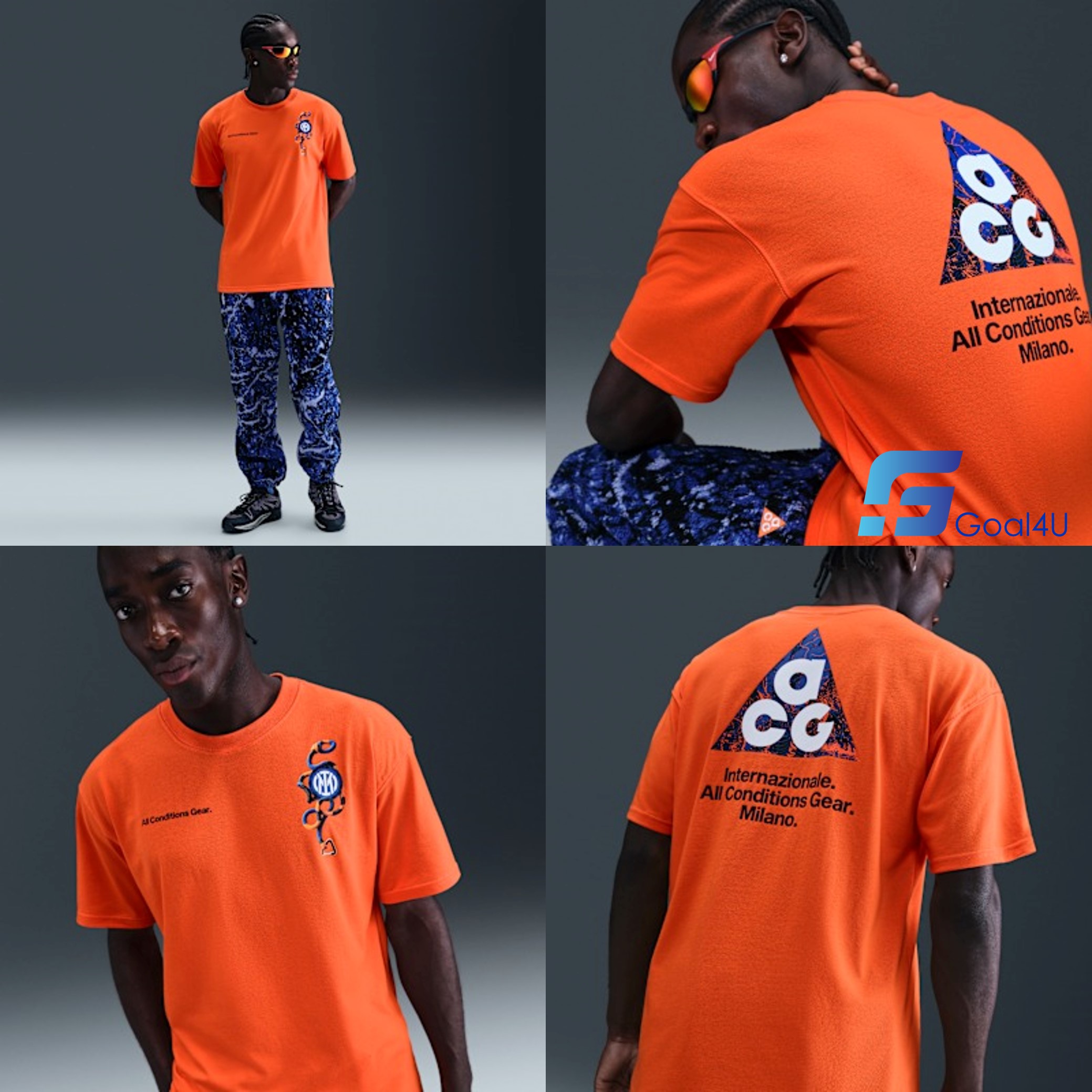 Nike Inter Milan 國際米蘭ACG 戶外文化橙色短袖 Tee IF0513