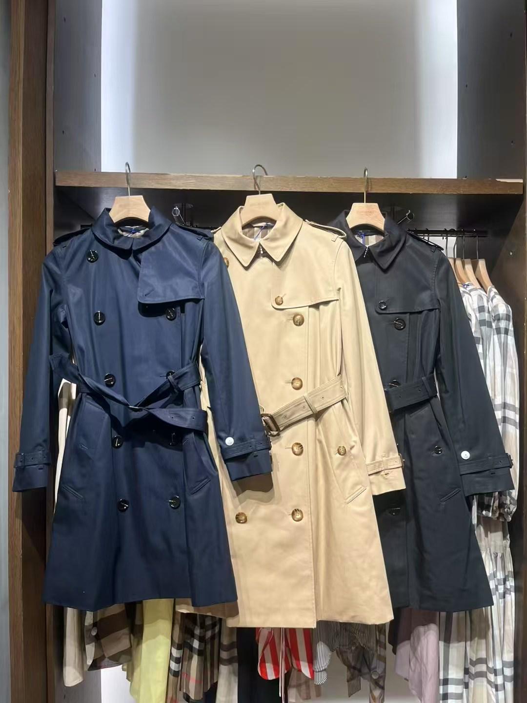 預購Burberry🌈🌈折扣款 女士風衣 中長款 新版型 有肩線款 Sale