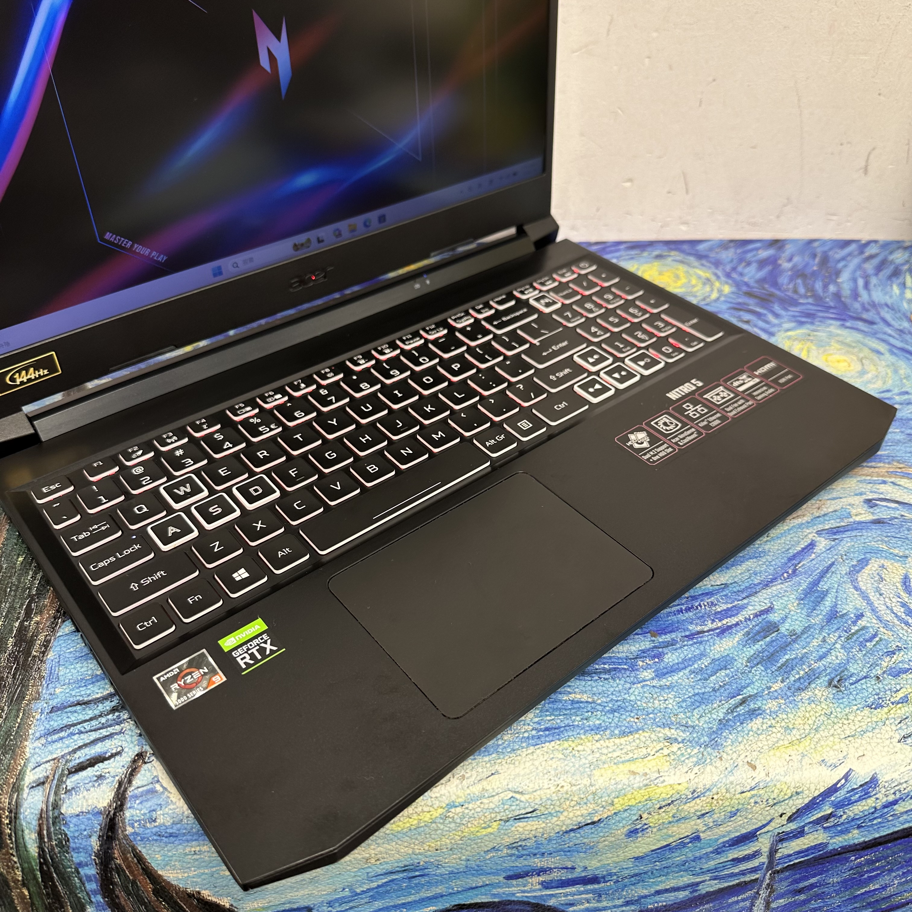 #6003 Acer Nitro AMD Ryzen 9 5900HX/8,16,32GB Ram/128,256,512GB,1TB SSD/RTX 3070/ 144Hz / Gaming Laptop / Notebook / PC / Movie / Netflix / YouTube / Music