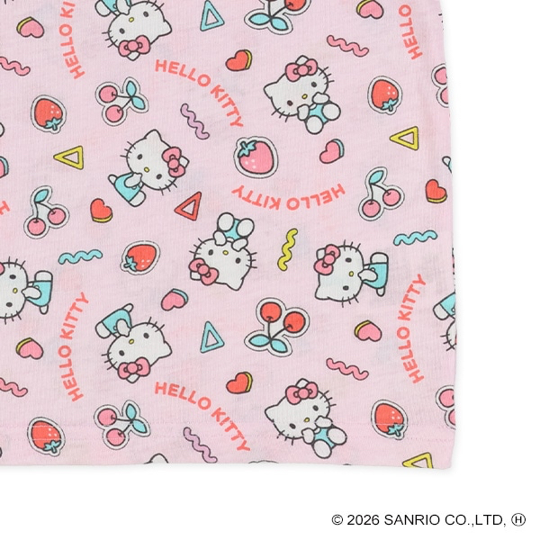 🇯🇵預訂 日本直送🇯🇵清爽材質Hello Kitty滿印包腹短袖家居服上下套裝