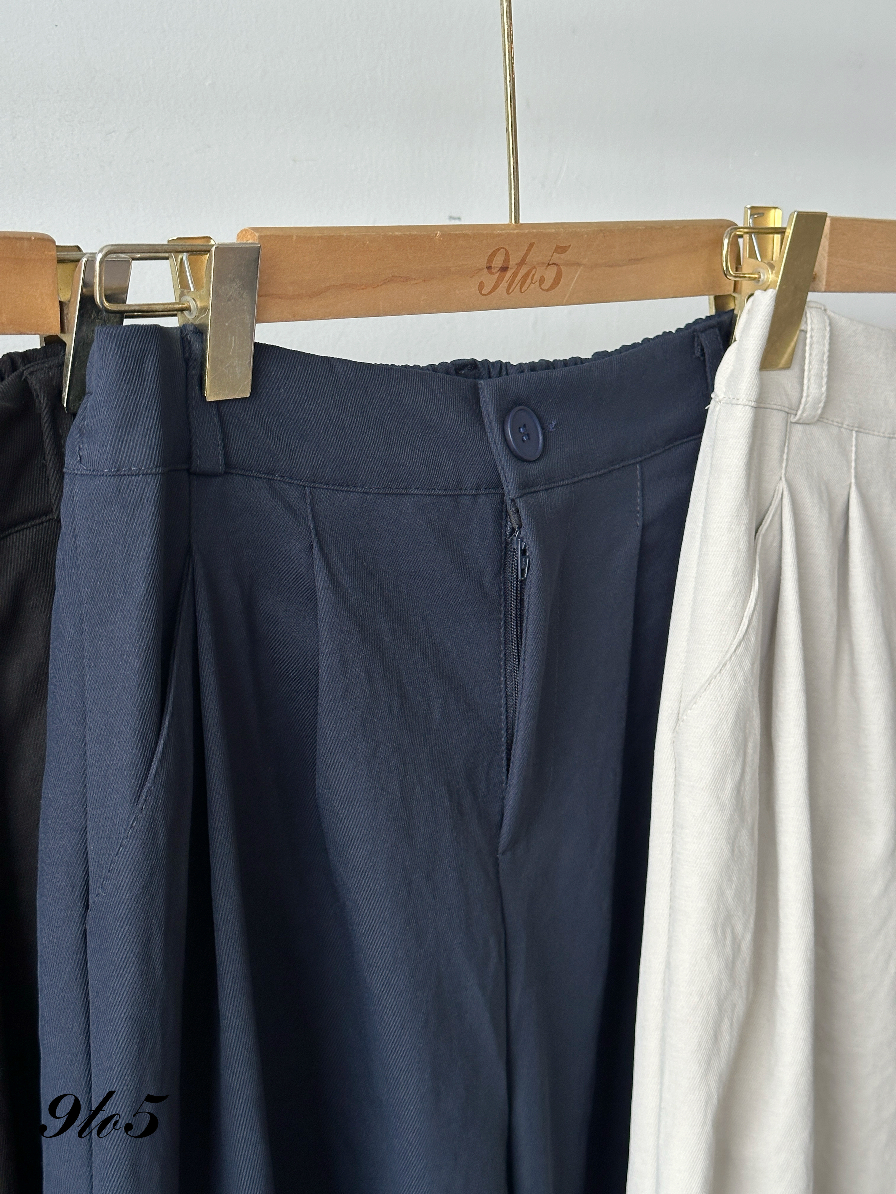 S1886 Wide Leg Long Pants - 5 Colors 