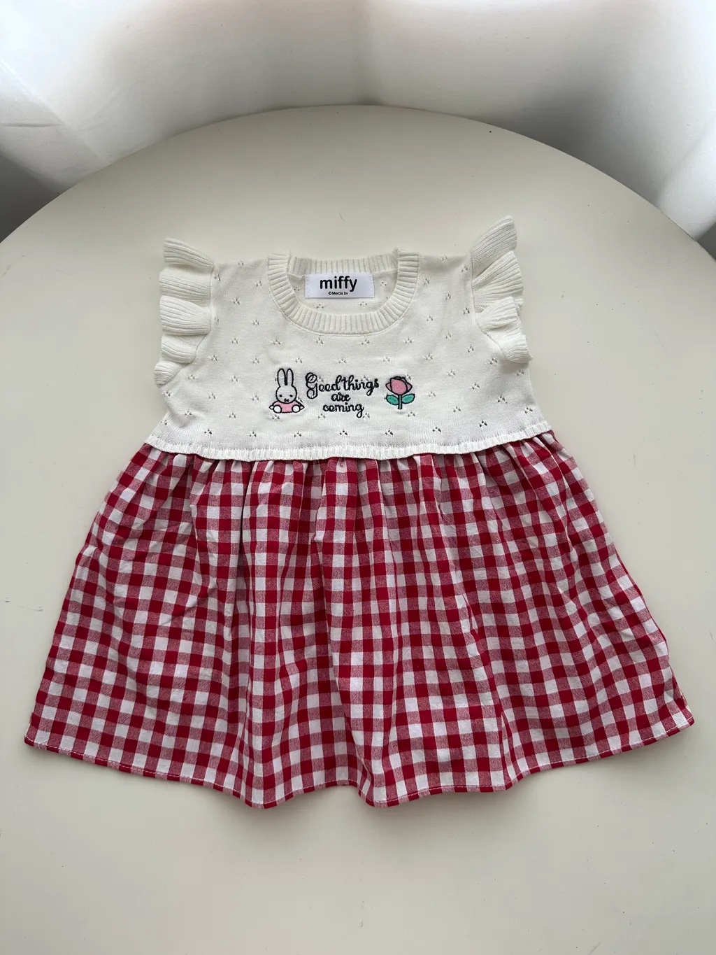 A0114 Miffy針織拼接裙