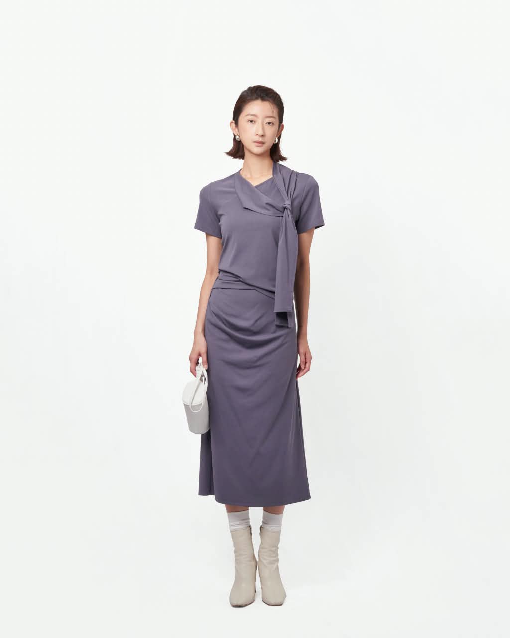 VIL-T26001 SCARF KNIT TOP