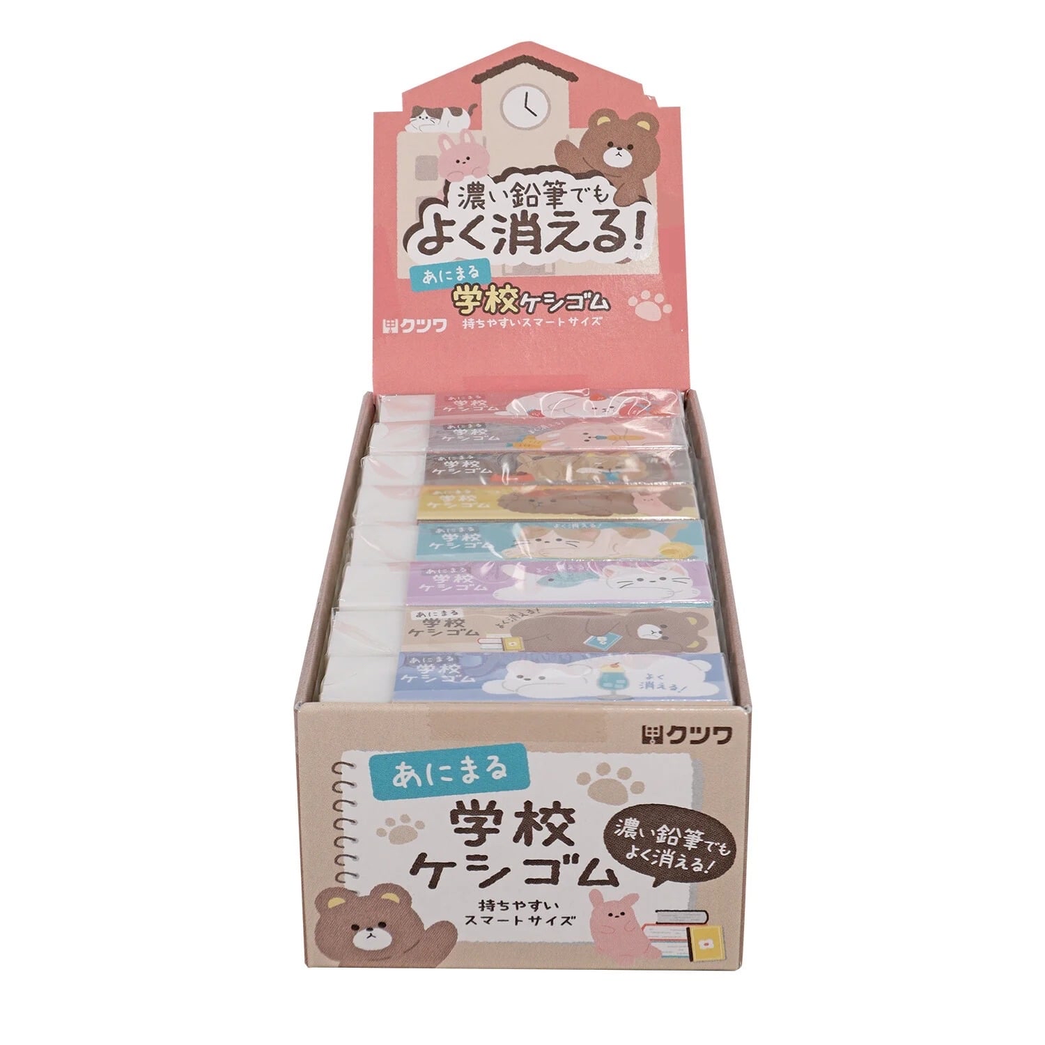 現貨🇯🇵STAD學校專用擦膠 x 原盒24粒 (顏色隨機) 公仔款