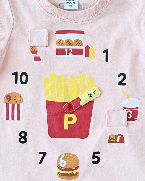 🆕【⭐訂購⭐】 🇯🇵日本直送 🌀可愛移動 薯條時鐘 短袖TEE［3款選］🌀[ELDA-0218][260524]