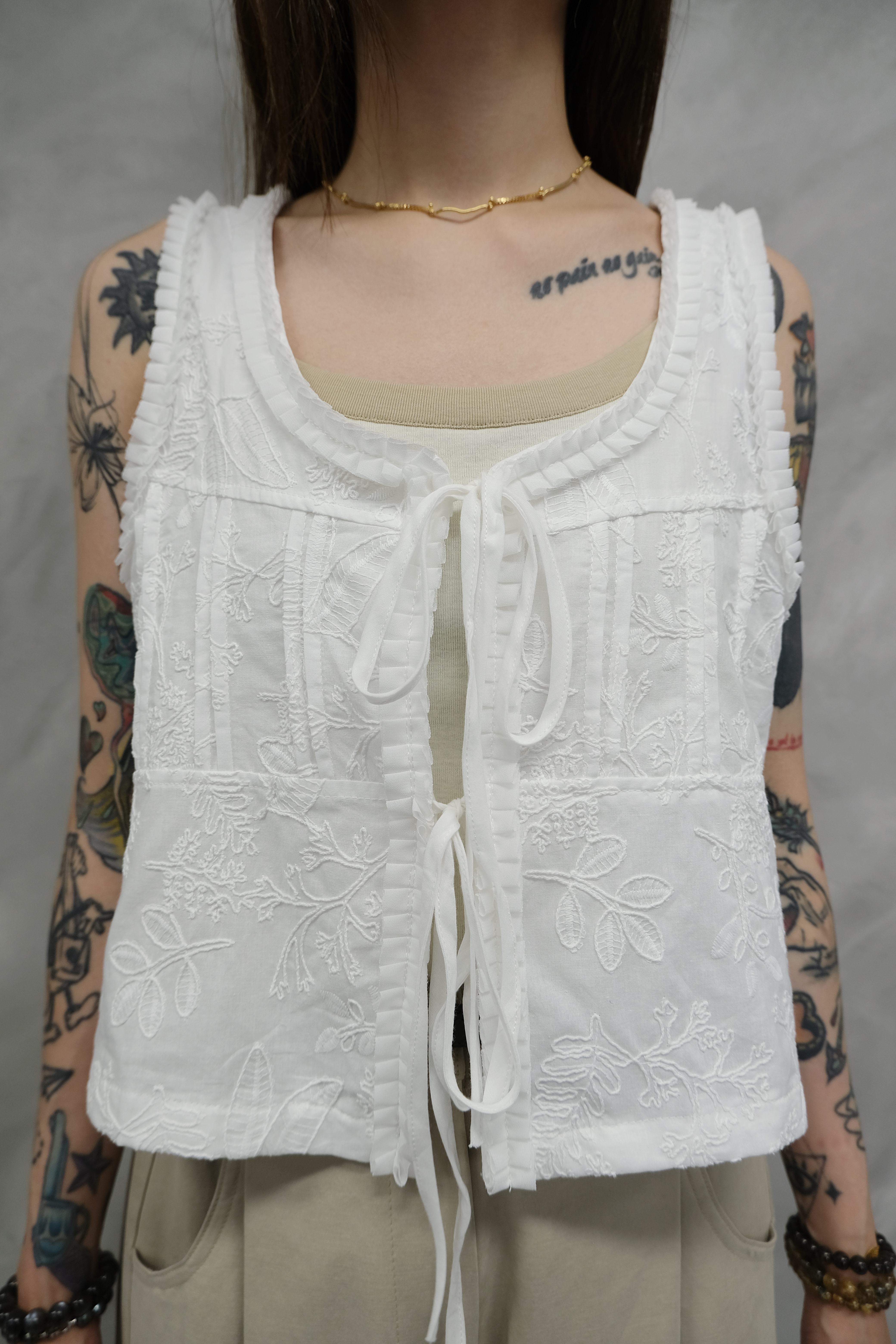 Embroidered top #top136