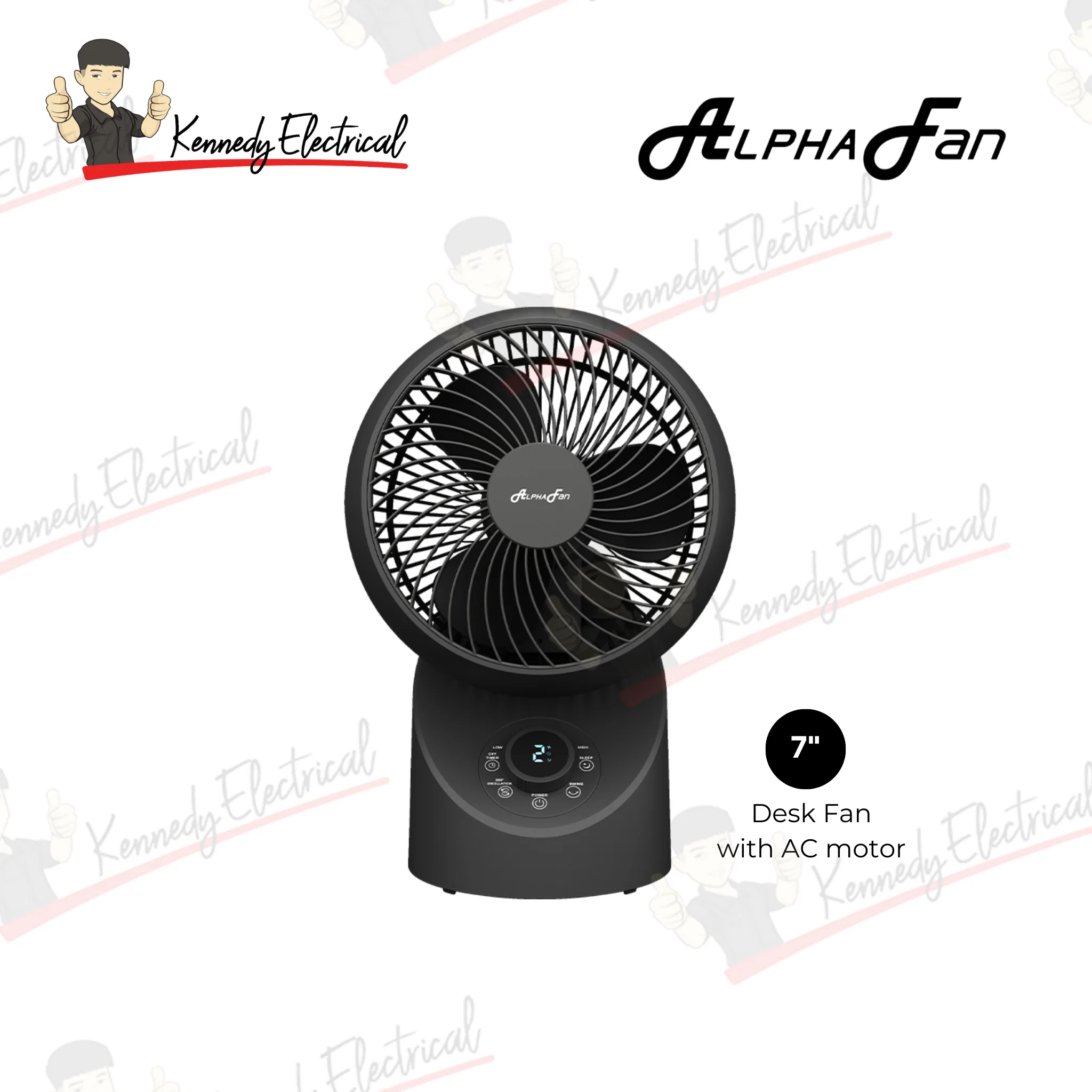 Alpha 7" Motto AC Motor Desktop Fan (Motto DT360-G2/7-AC)