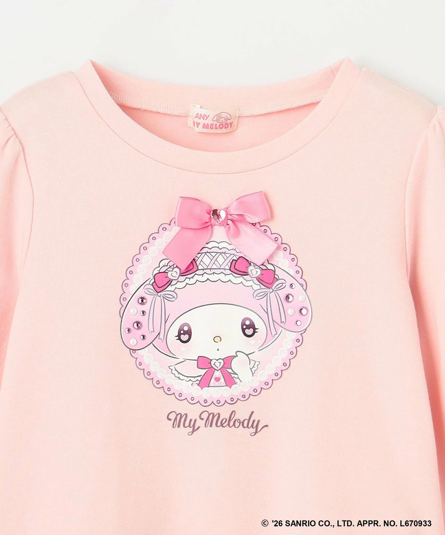 🆕【⭐訂購⭐】🌀 🇯🇵 日本直送 #Sanrio 寶石 緞帶 蕾絲 長袖Tee［3款選］🌀 [ELJA-0202][261122]