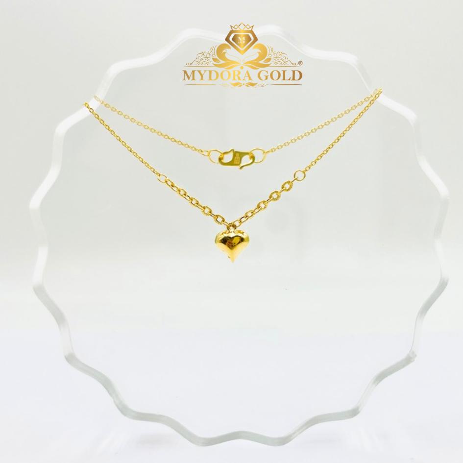 MYDORA Rantai Tangan Sauh Fesyen + Sauh Matahari Gantung Love Gemuk l EMAS 916/22K