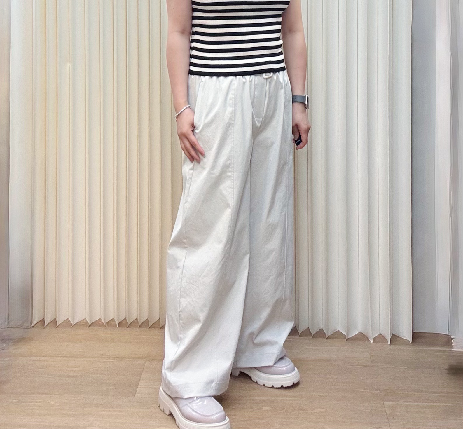 連腰帶闊褲 M594 417039269