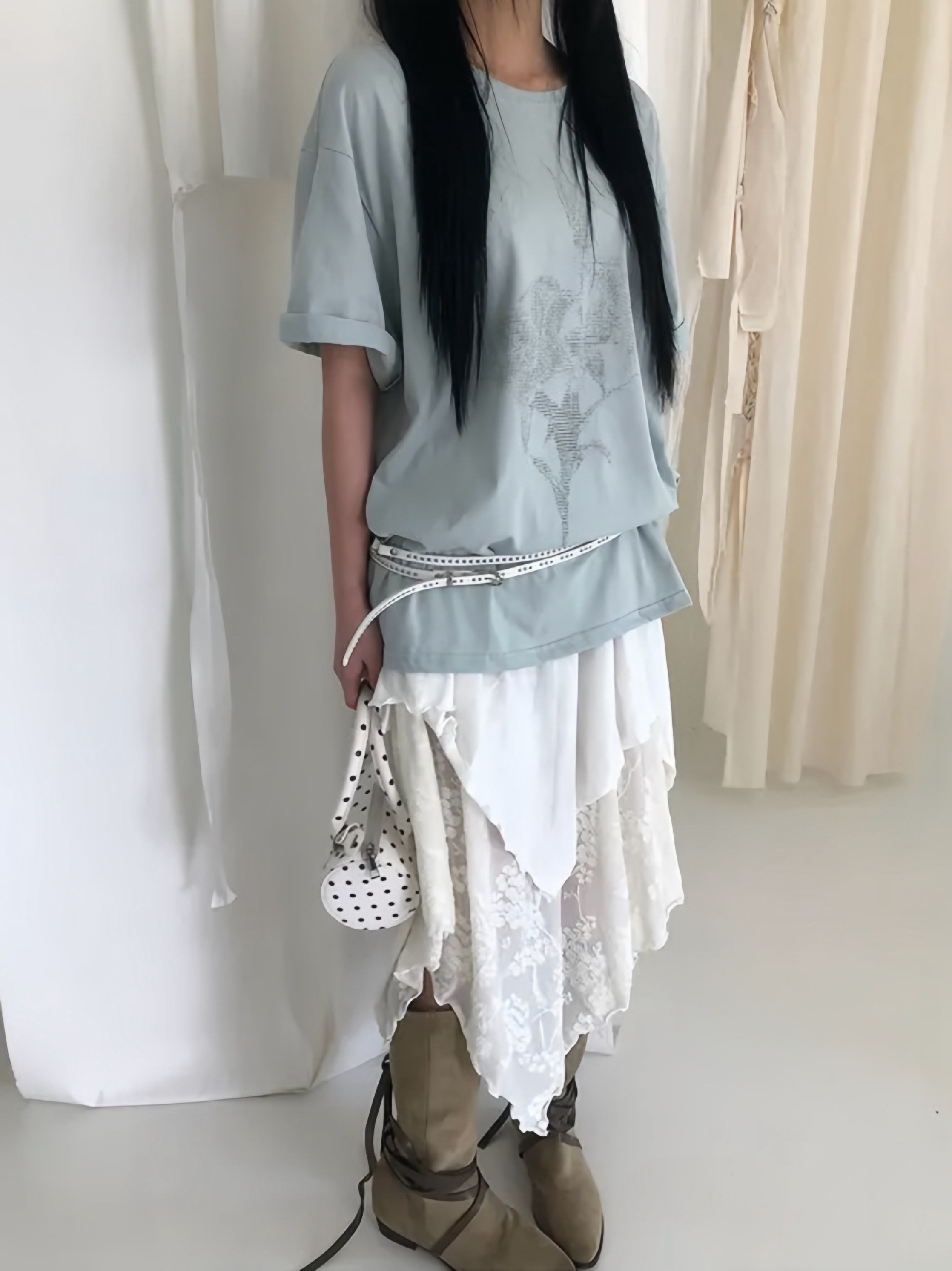 Cyber Flora Oversized Tee