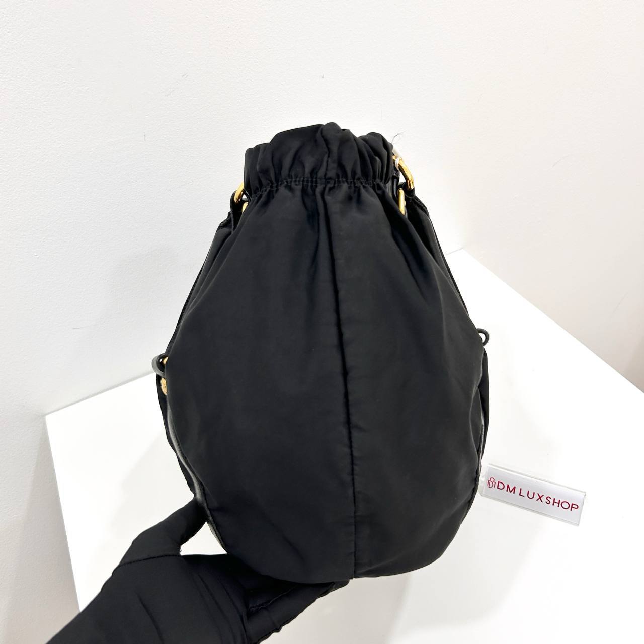 Prada Black Nylon Tote GHW