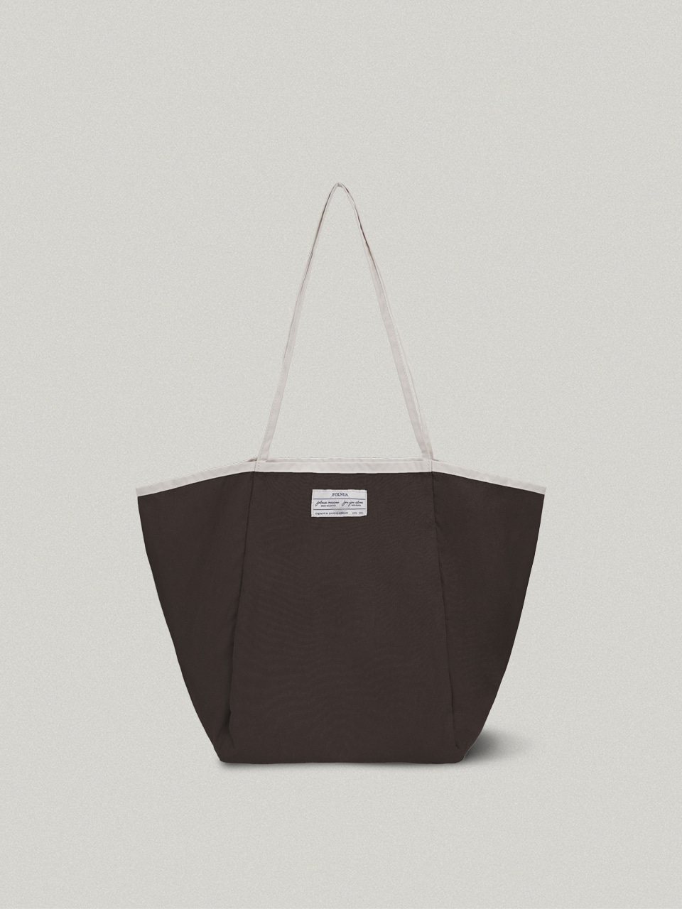 Mer Eco Bag - Nylon (Ivory/ Navy/ Brown)