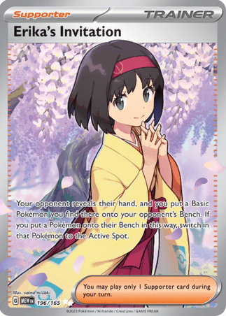 Pokemon TCG Scarlet & Violet 151 - Erika's Invitation-206/165 