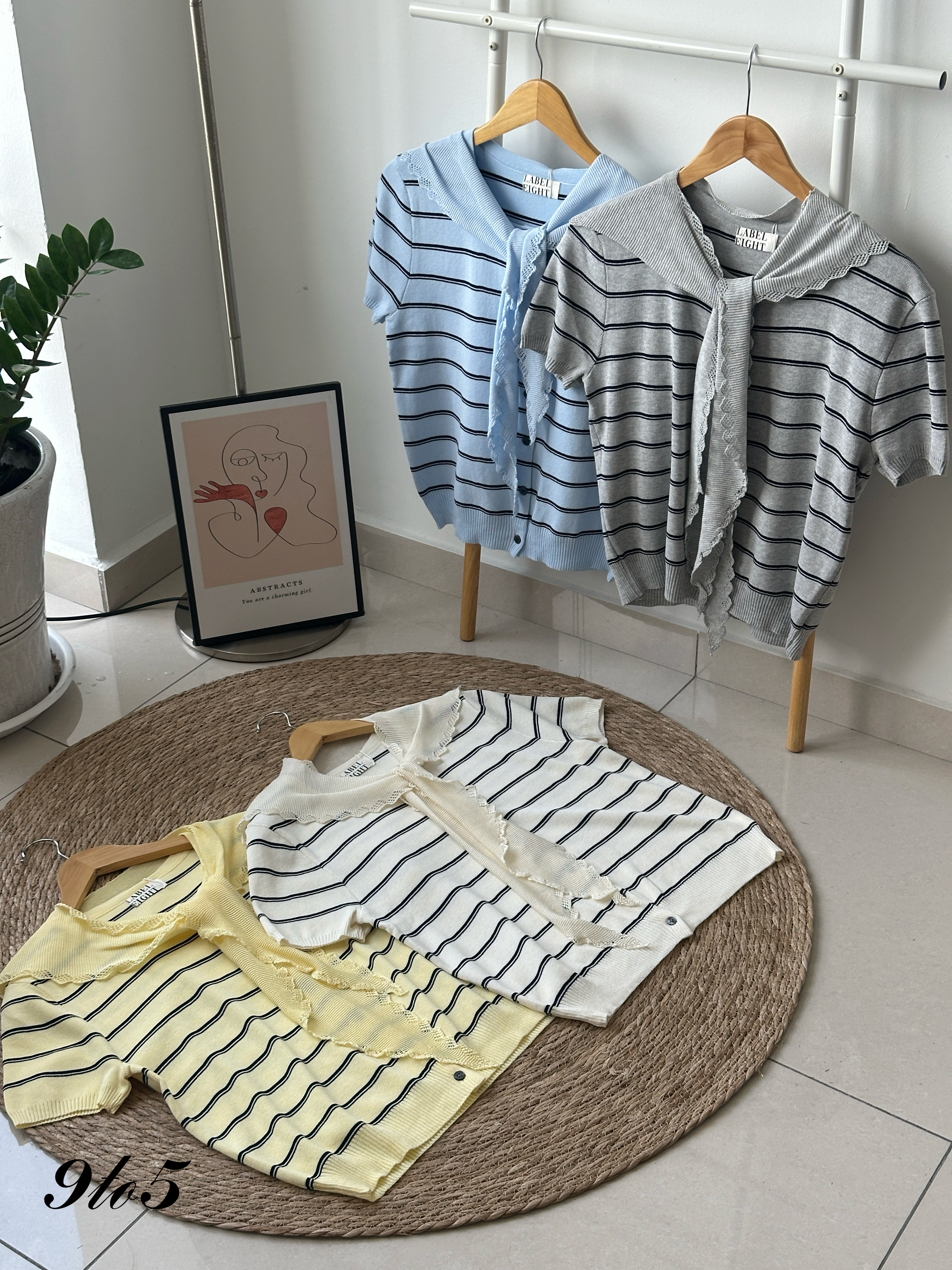 T4169 Stripe Knit Top - 4 Colors 