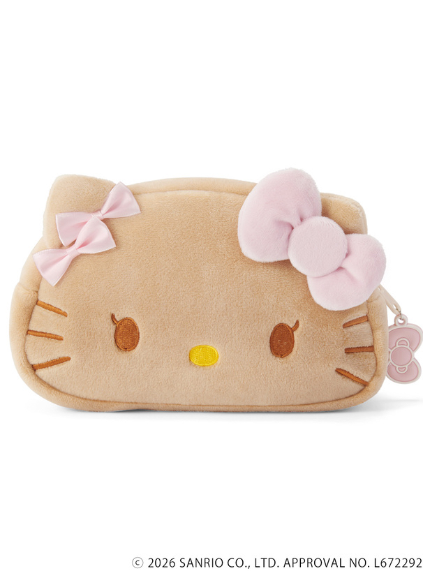  🎀【預訂】GRL x Kitty 小麥色收納包 P