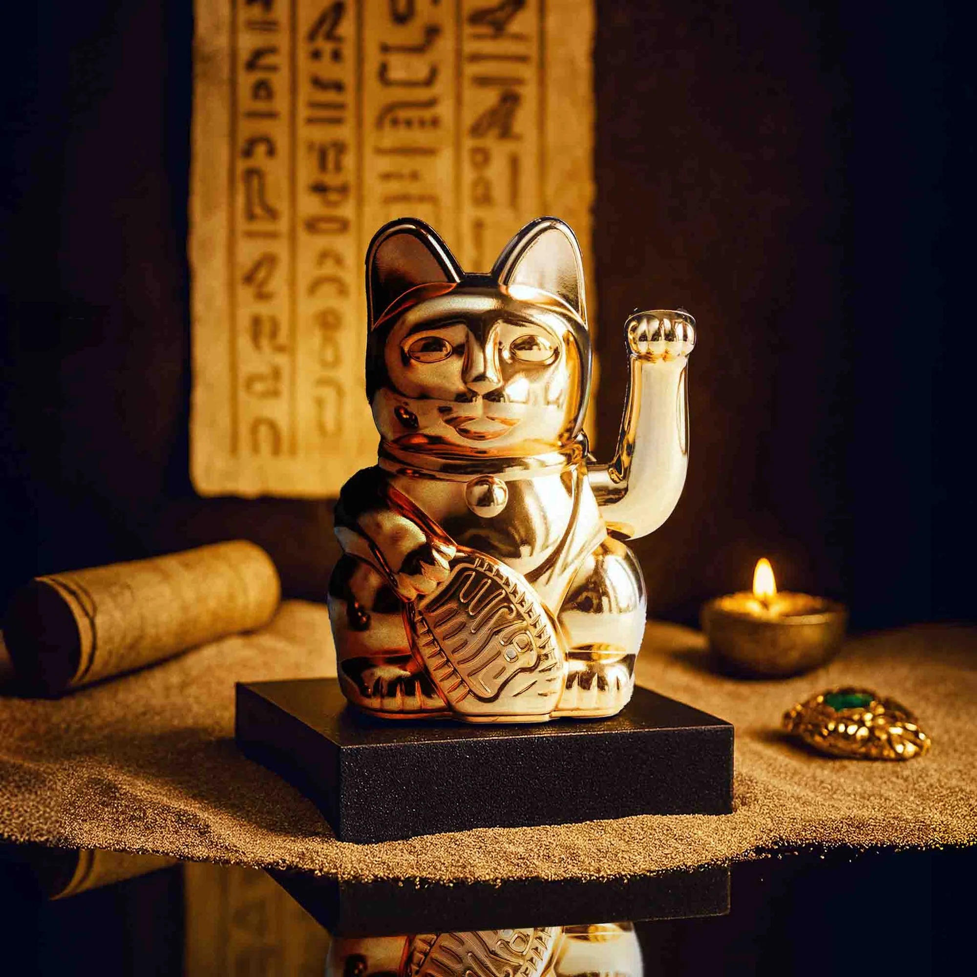 📦訂購 Donkey Products SHINY GOLD MINI "MAHETIA" Lucky Cat 招財貓