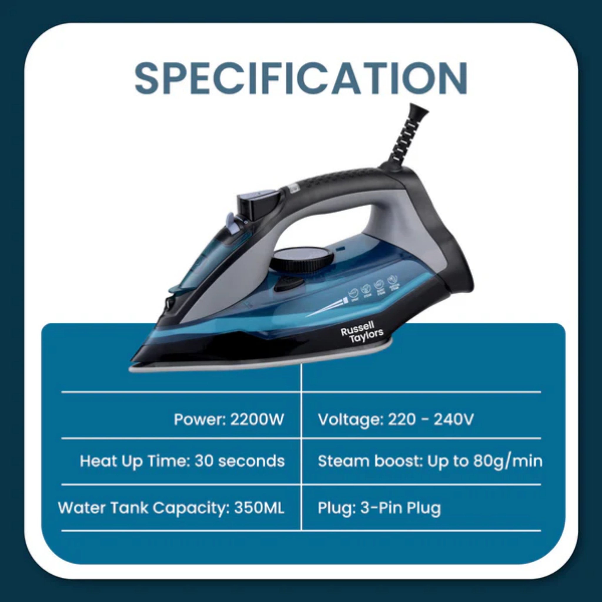 Russell Taylors Steam Iron (SI-35)