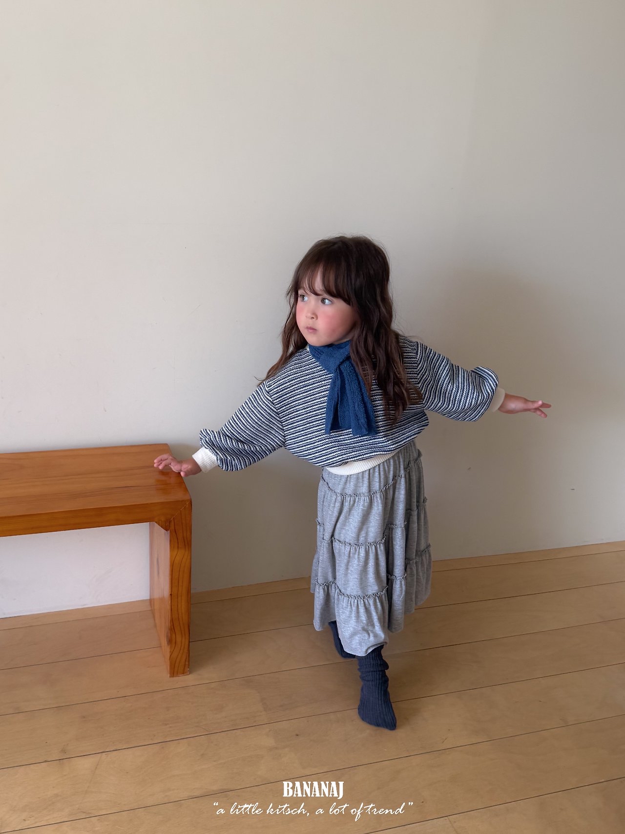 Bananaj | Knit Striped Sweatshirt