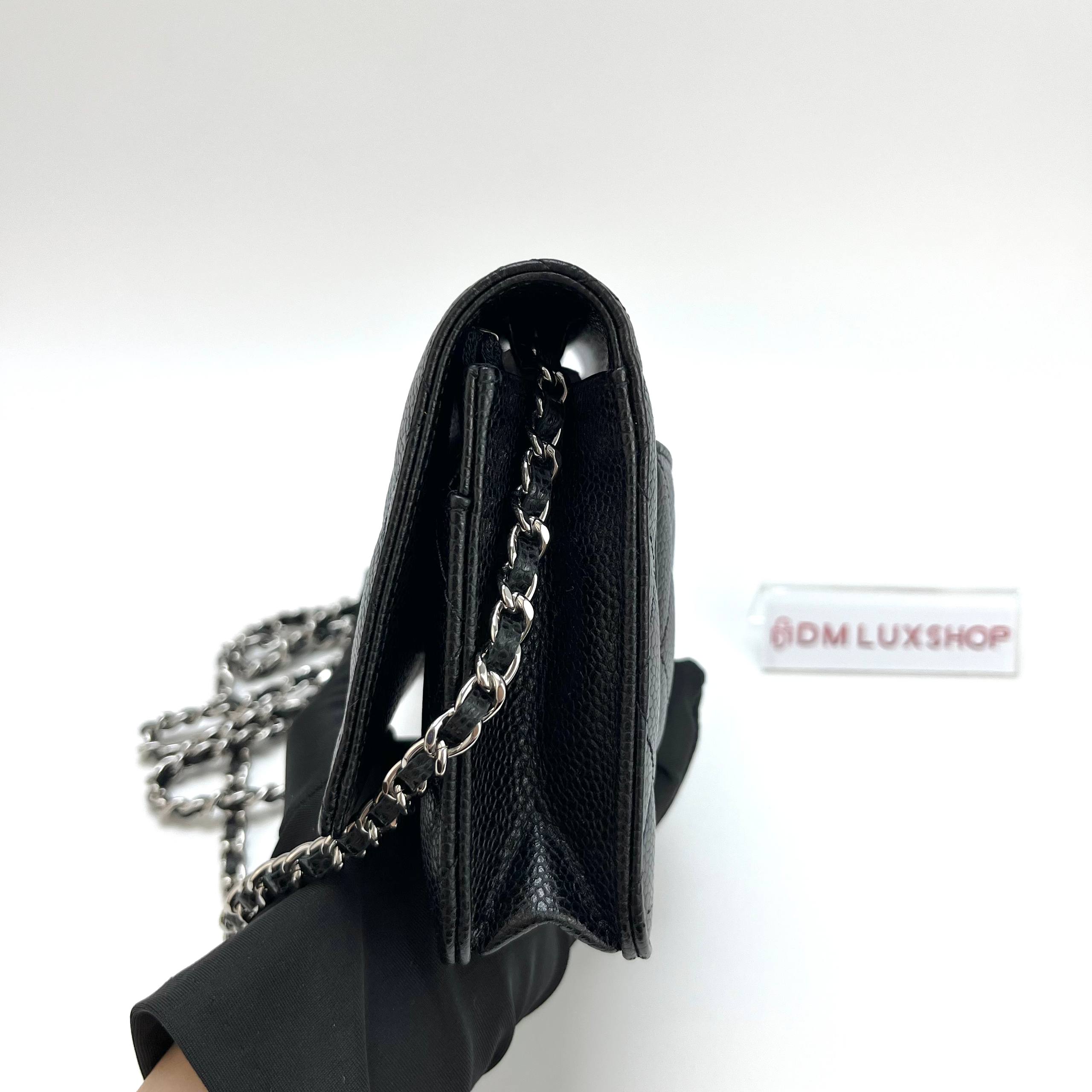 Chanel Black Caviar WOC SHW (Serial 30, Y: 2020) 