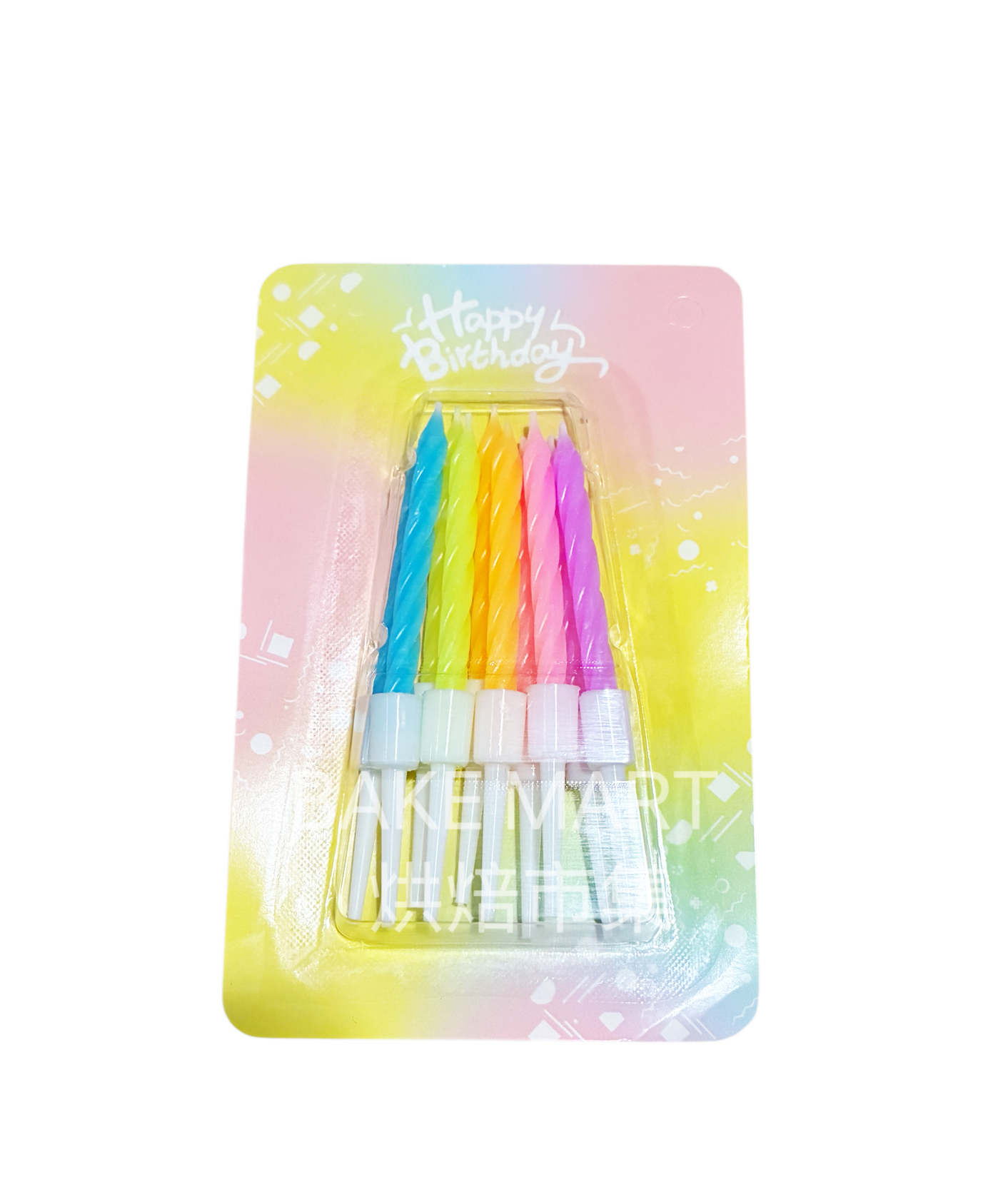 粉色系彩色生日蠟燭 Birthday Candles