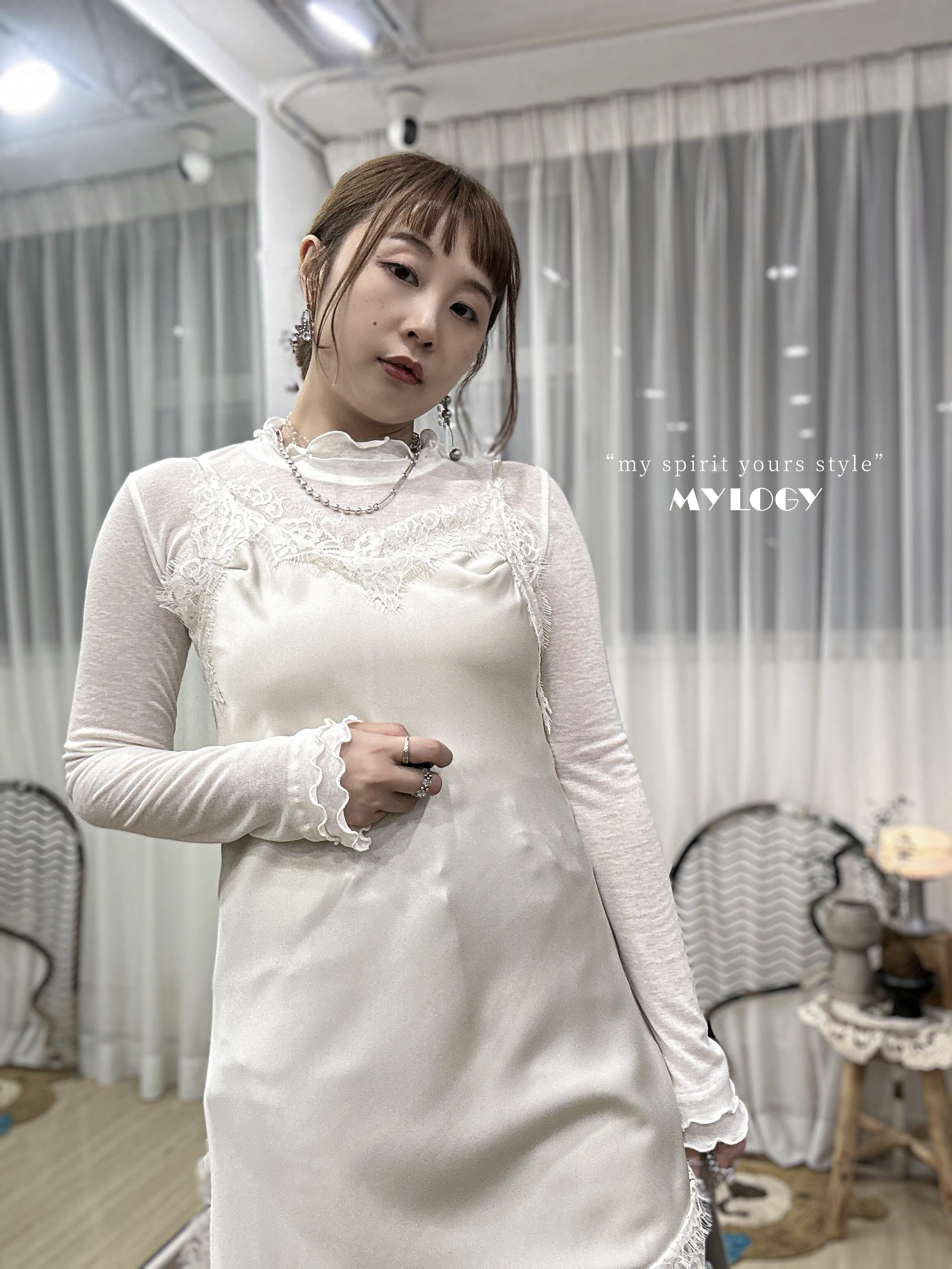 基本款和內搭～Double RUFFLE 素棉TEE NK0001