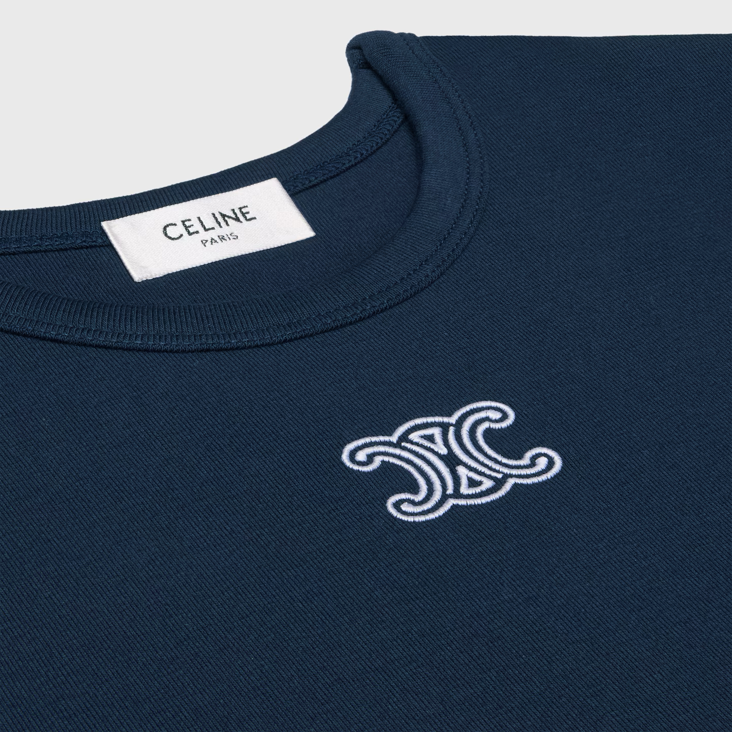 限時優惠✨新款🆕訂貨📮 Celine slim cut 刺繡logo Tee  Navy XS S M  