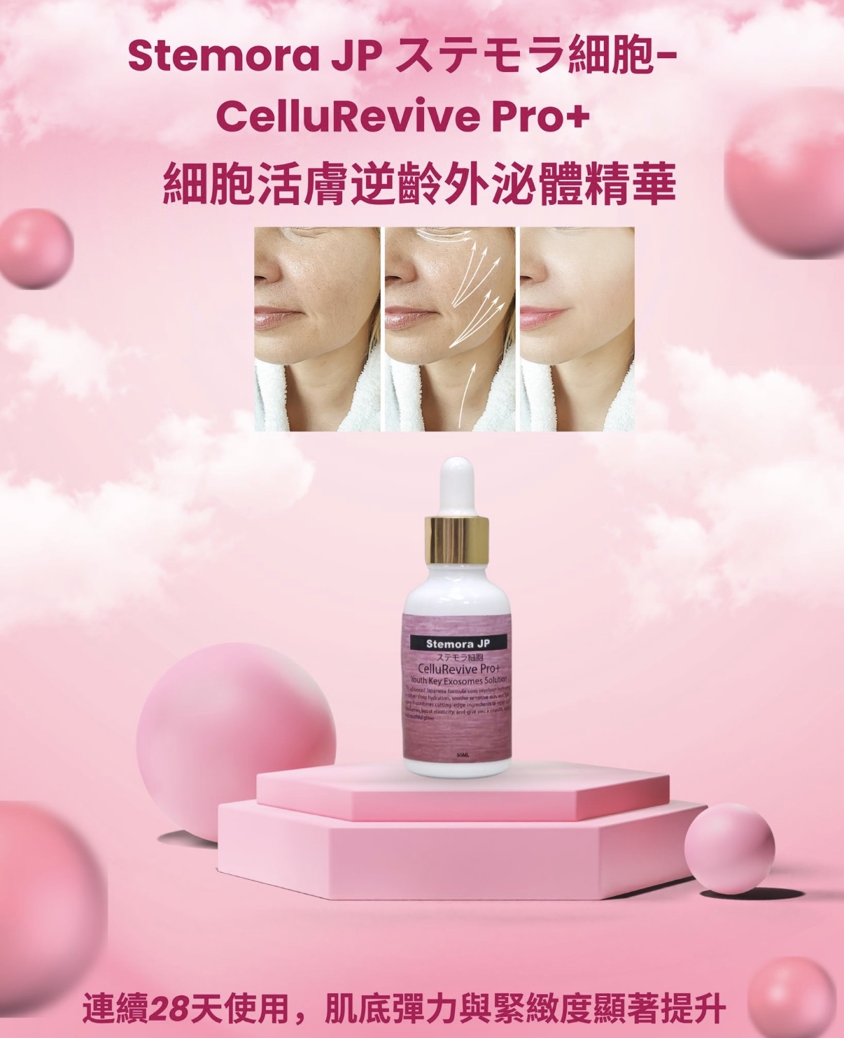 Stemora JP CelluRevive Pro+ 青春賦活外泌體精華液 日本製造 皮膚科診所專用成份i