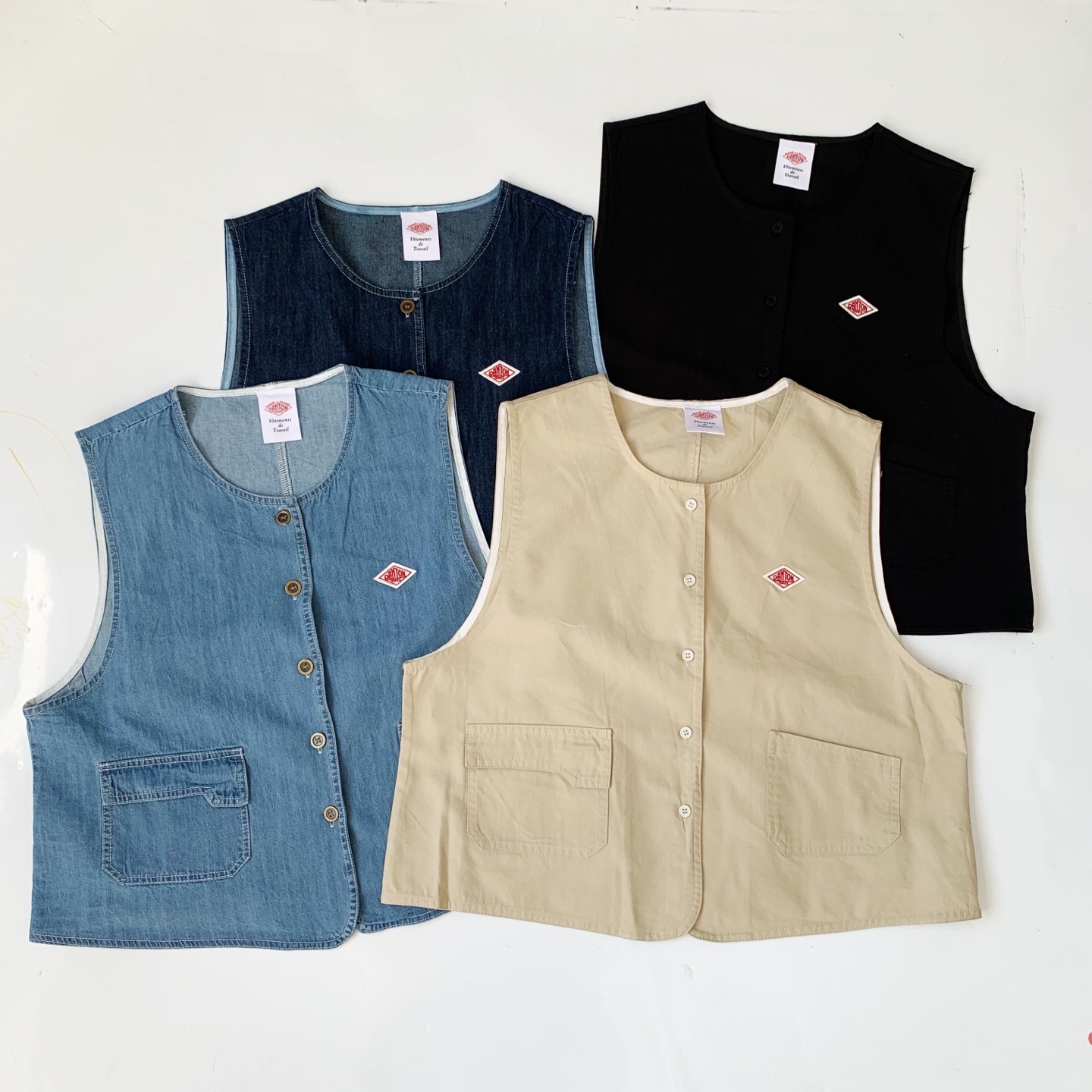 日系4色牛仔背心