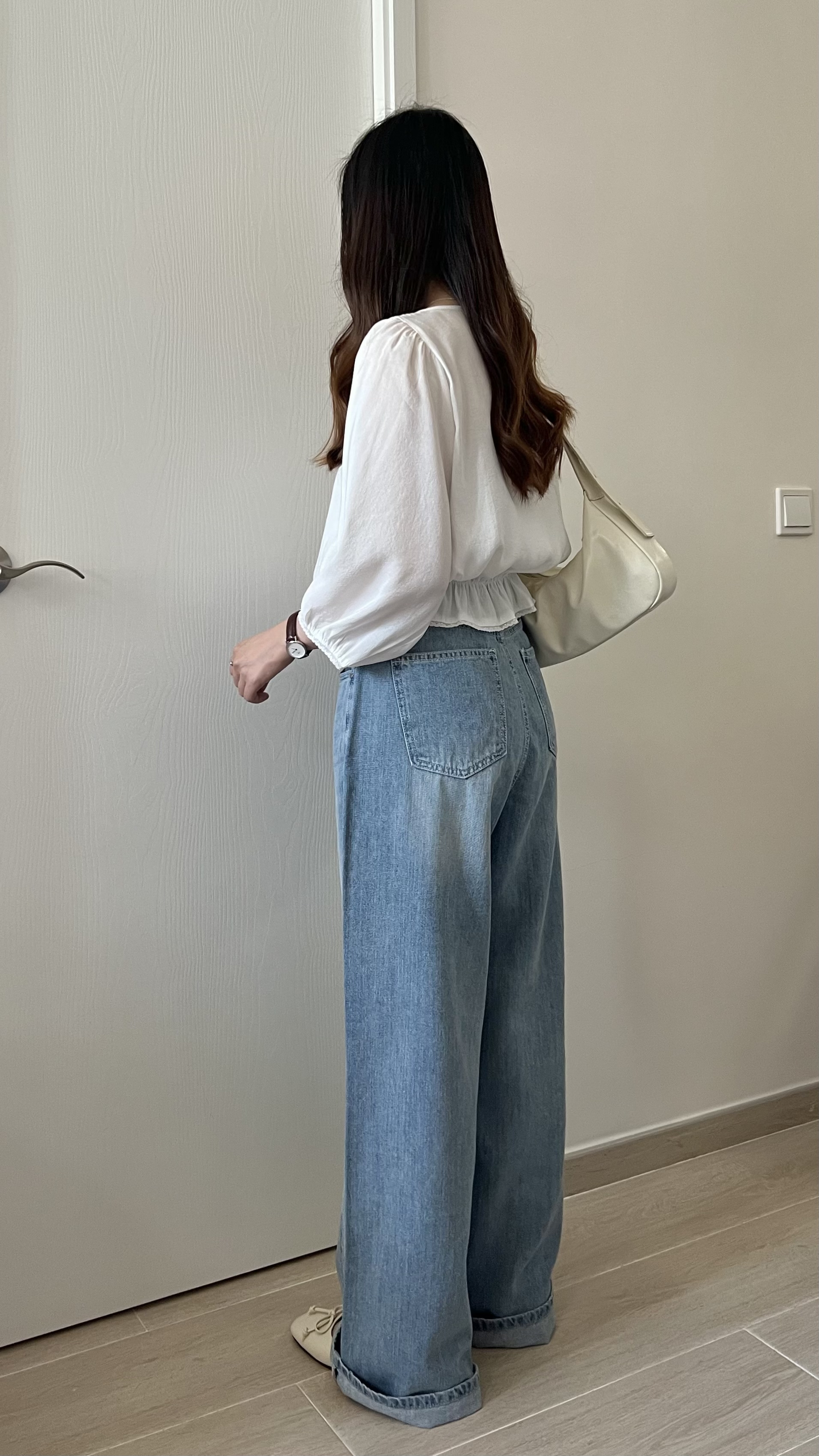 溫柔垂感七分袖blouse