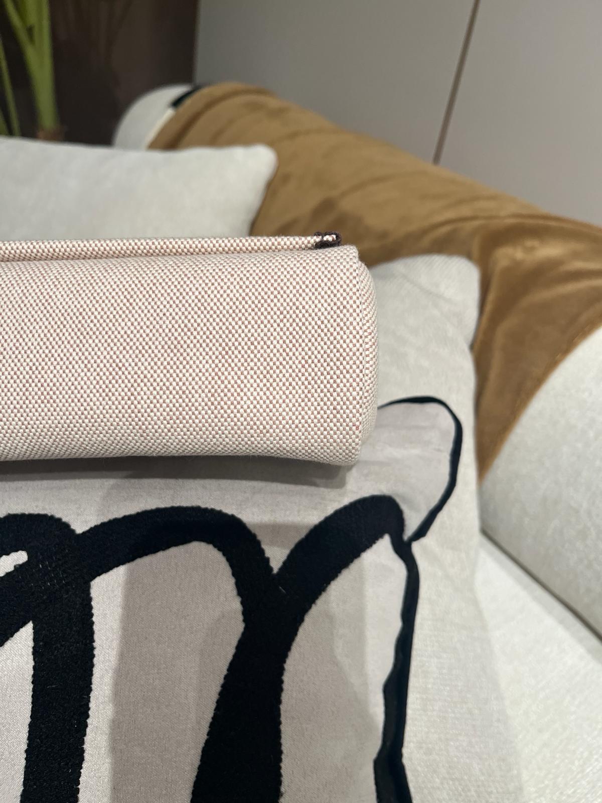 Hermes mini herbag  Stamp K (米白灰/威瑪犬米/烏木色)ecru/beige/ebene, 100%Authentic, 95%New✅Dust bag